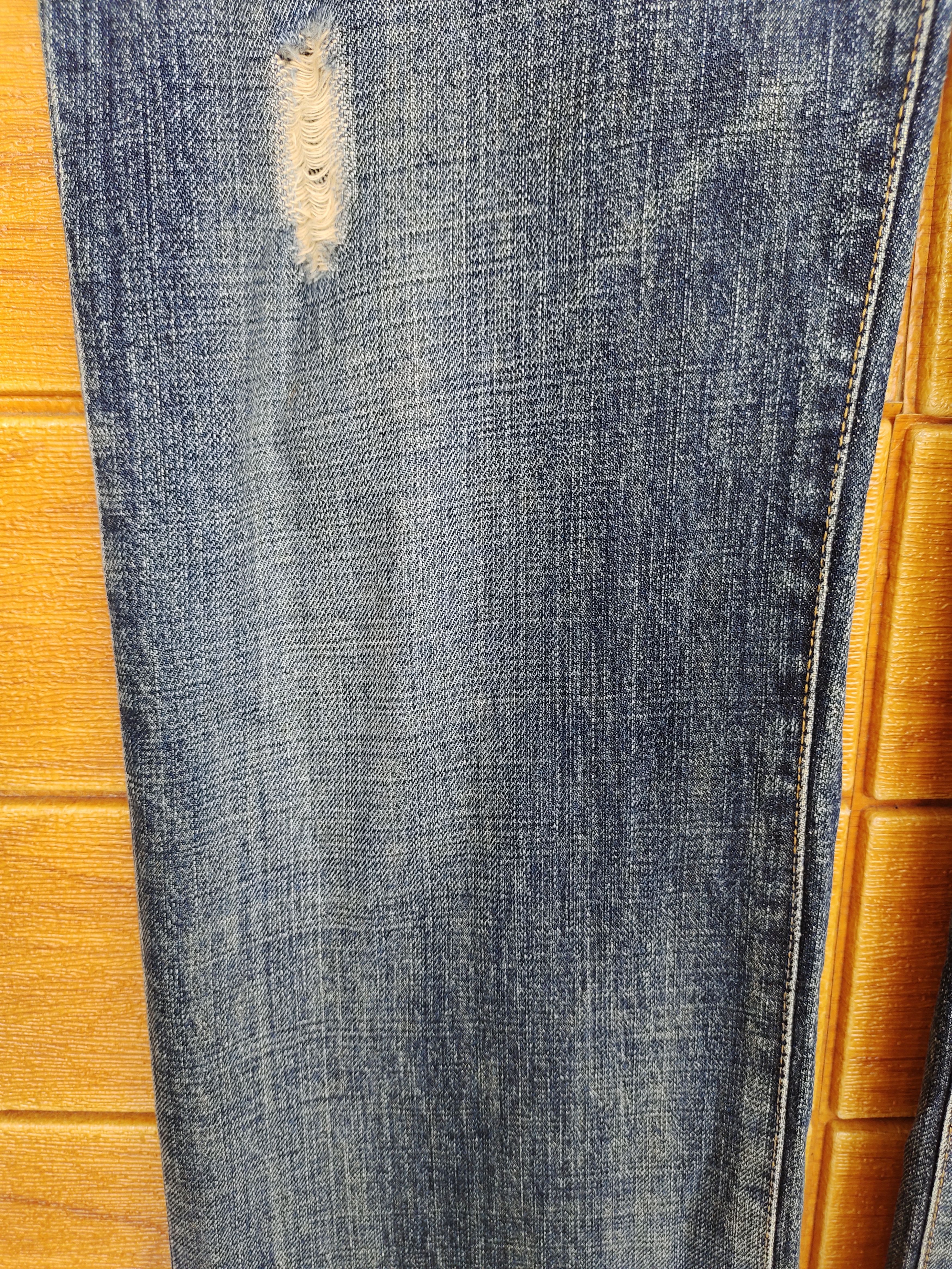 Tete Homme Tete Homme By Issey Miyake Distressed Denim Jeans Size US 30 / EU 46 - 4 Thumbnail