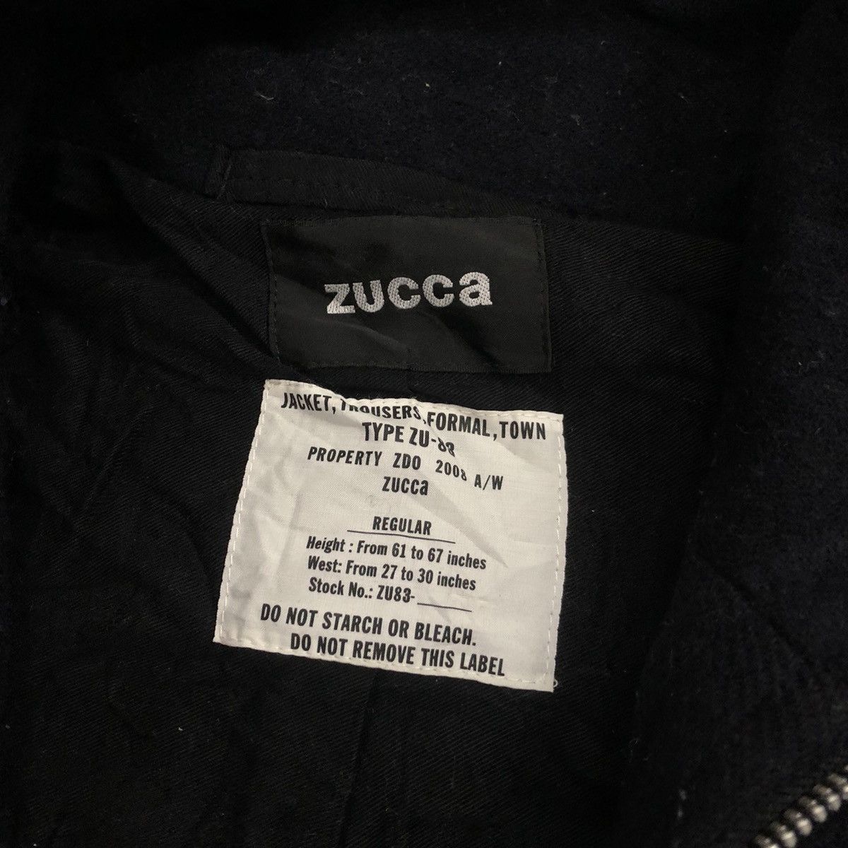CABANE de ZUCCa × Issey Miyake × Zucca Rare Zucca Jacket Trouser Formal Town Type Zu-83 Size US M / EU 48-50 / 2 - 3 Thumbnail