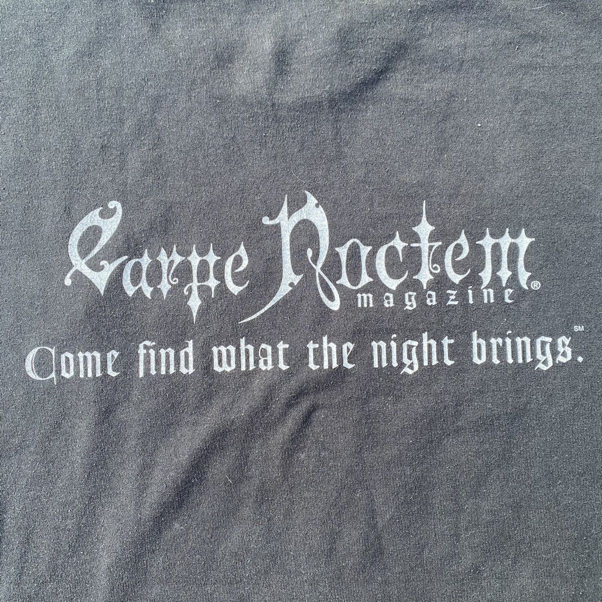 Vintage VTG 90S CARPE NOCTEM MAGAZINE T-SHIRT Size US XL / EU 56 / 4 - 5 Thumbnail