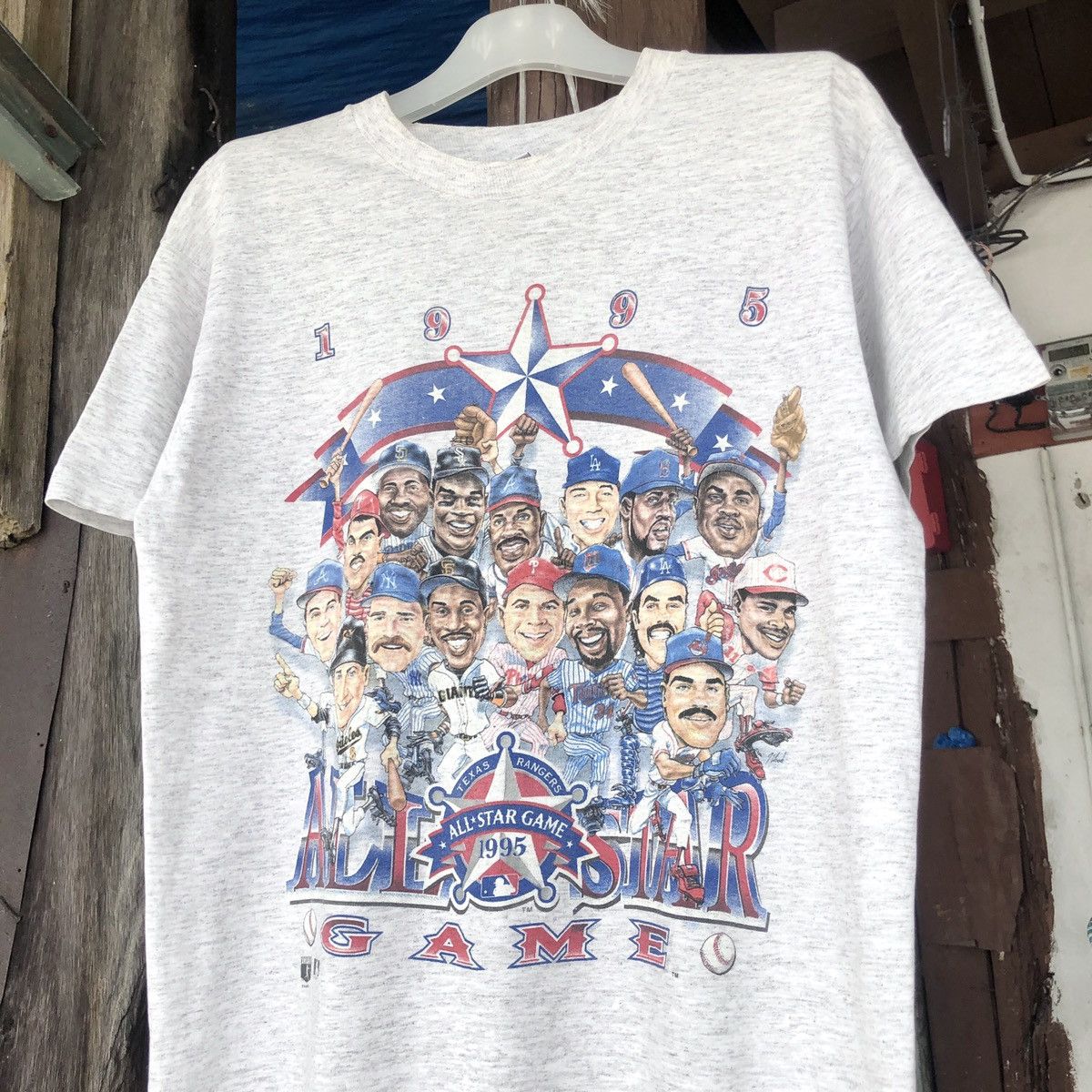 MLB Vintage 90s 1955 MLB All Star Game Baseball Tshirt Size US M / EU 48-50 / 2 - 3 Thumbnail