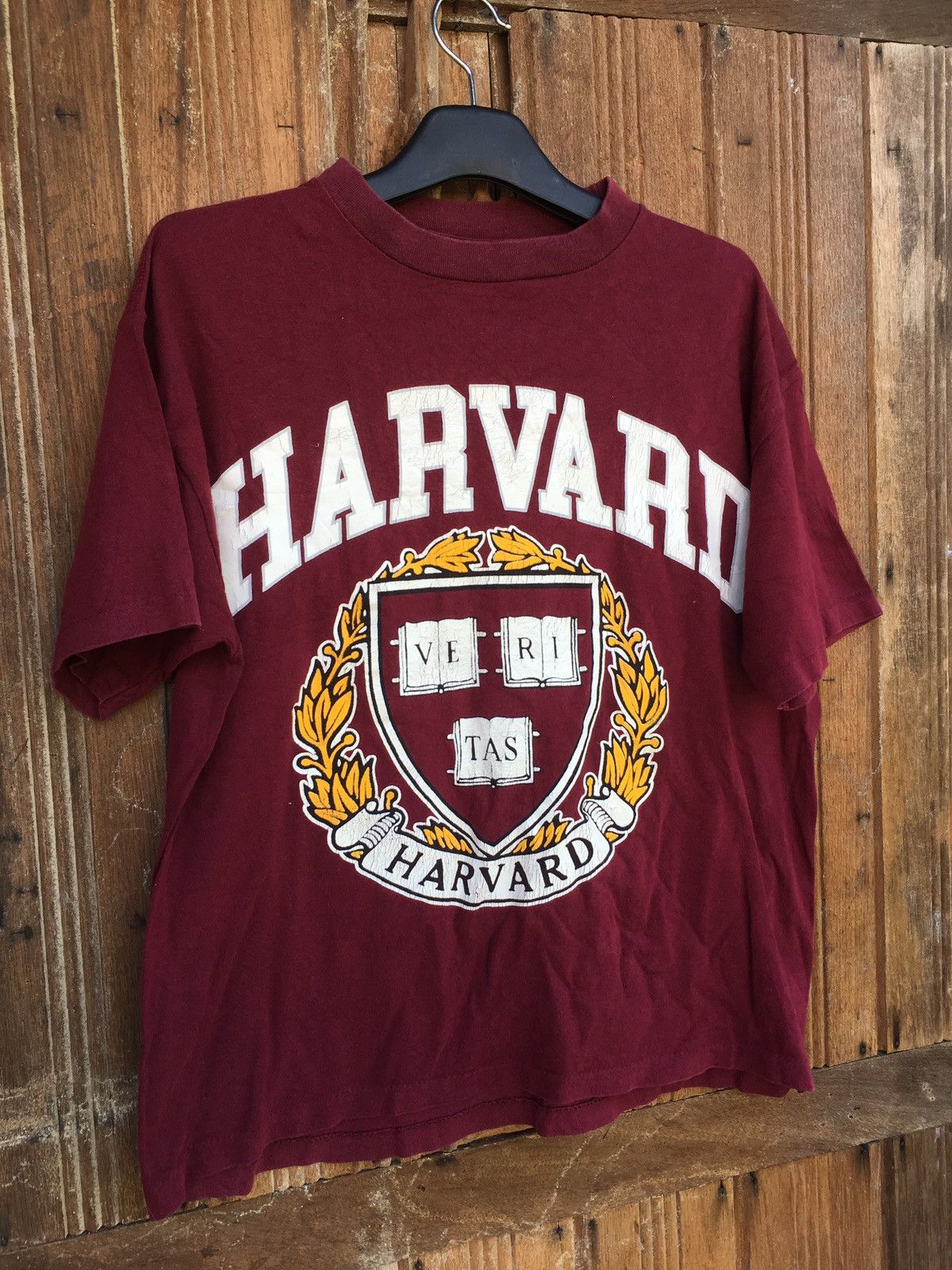 Designer Rare Vintage T -shirt 80s 90s UNIVERSITY HARVARD Size US L / EU 52-54 / 3 - 2 Thumbnail