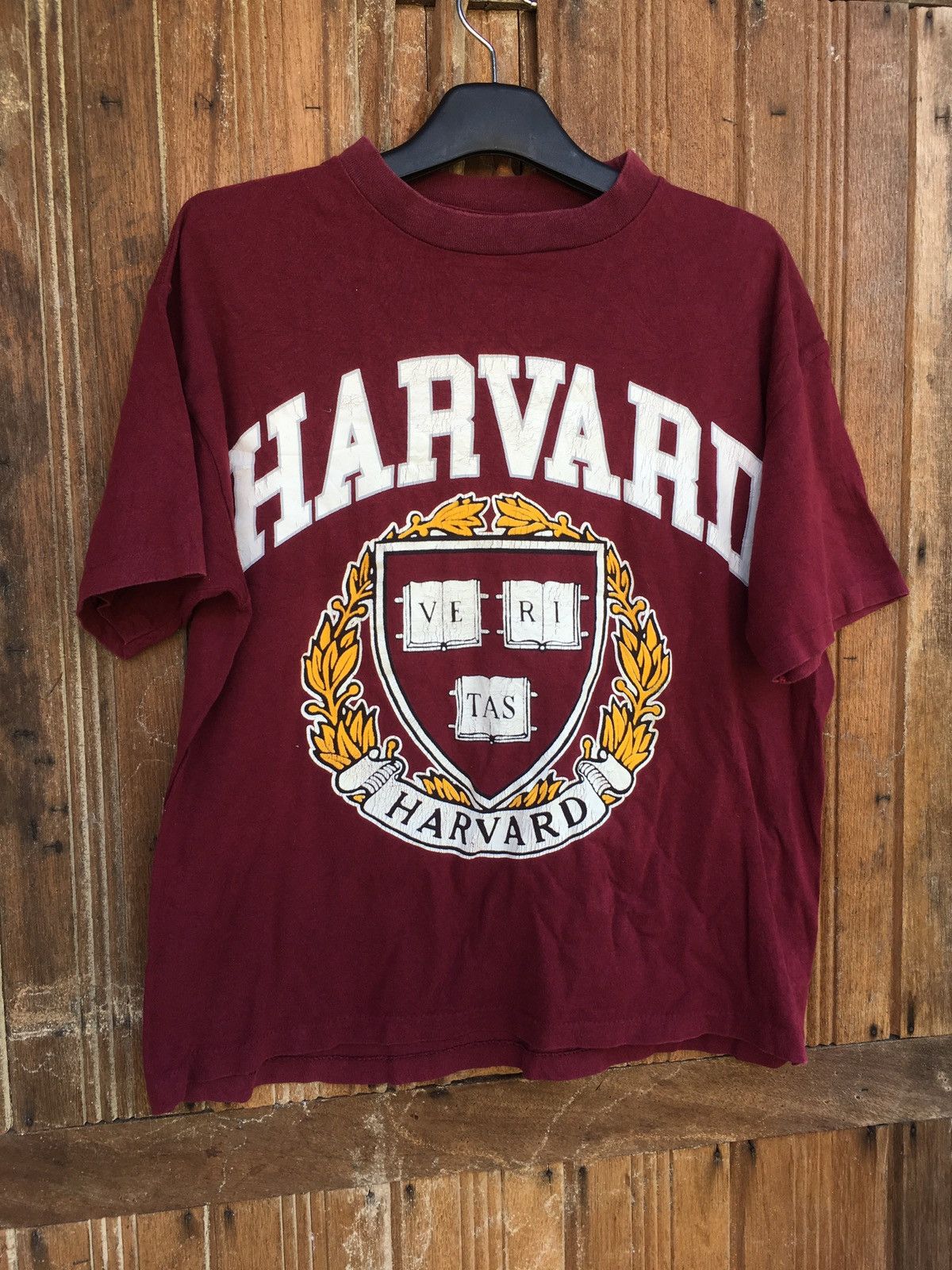 Designer Rare Vintage T -shirt 80s 90s UNIVERSITY HARVARD Size US L / EU 52-54 / 3 - 3 Thumbnail