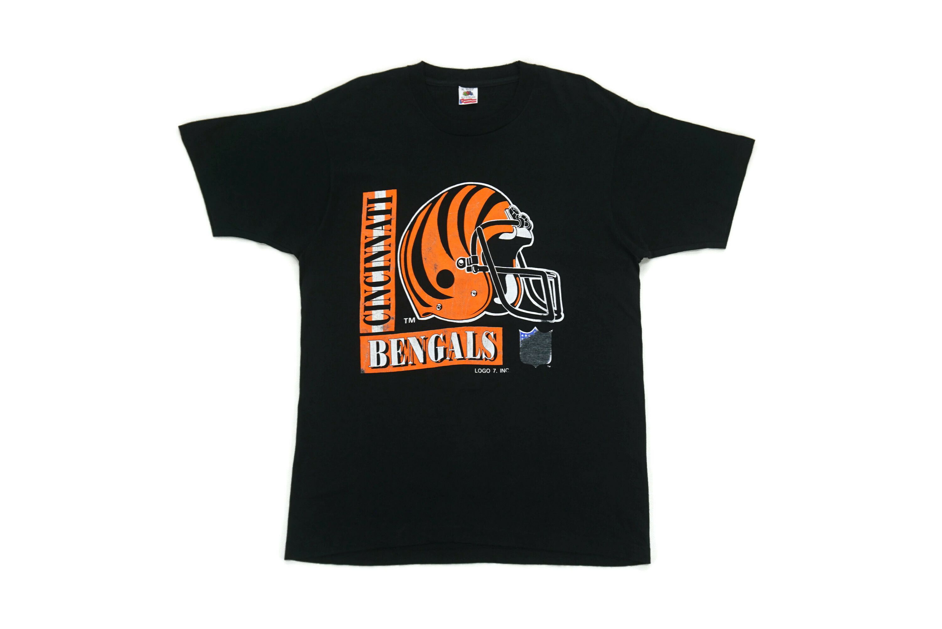 image of Fruit Of The Loom x Nfl Cincinnati Bengals Vintage Nfl T Shirt Made In Usa in Black, Men's (Size XL