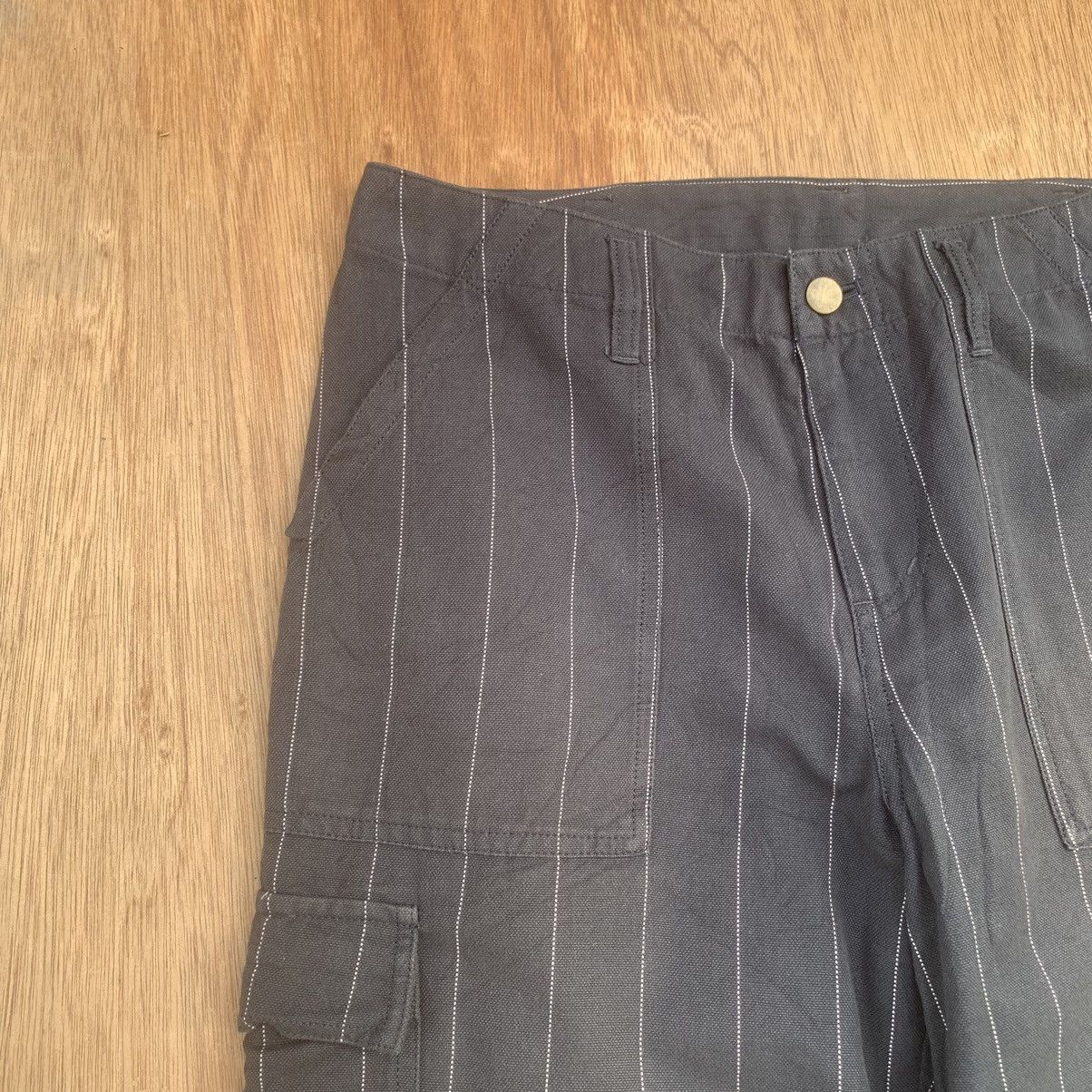 Japanese Brand JAPANESE TROUSERS VINTAGE STRIPED FADED BAKER CARGO PANTS Size US 29 - 3 Thumbnail