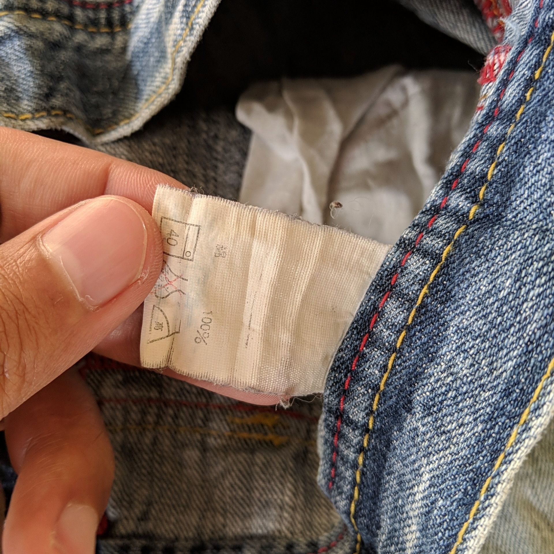 Japanese Brand Vintage Japanese Faded Distressed Denim Jeans Pants Size US 31 - 7 Thumbnail