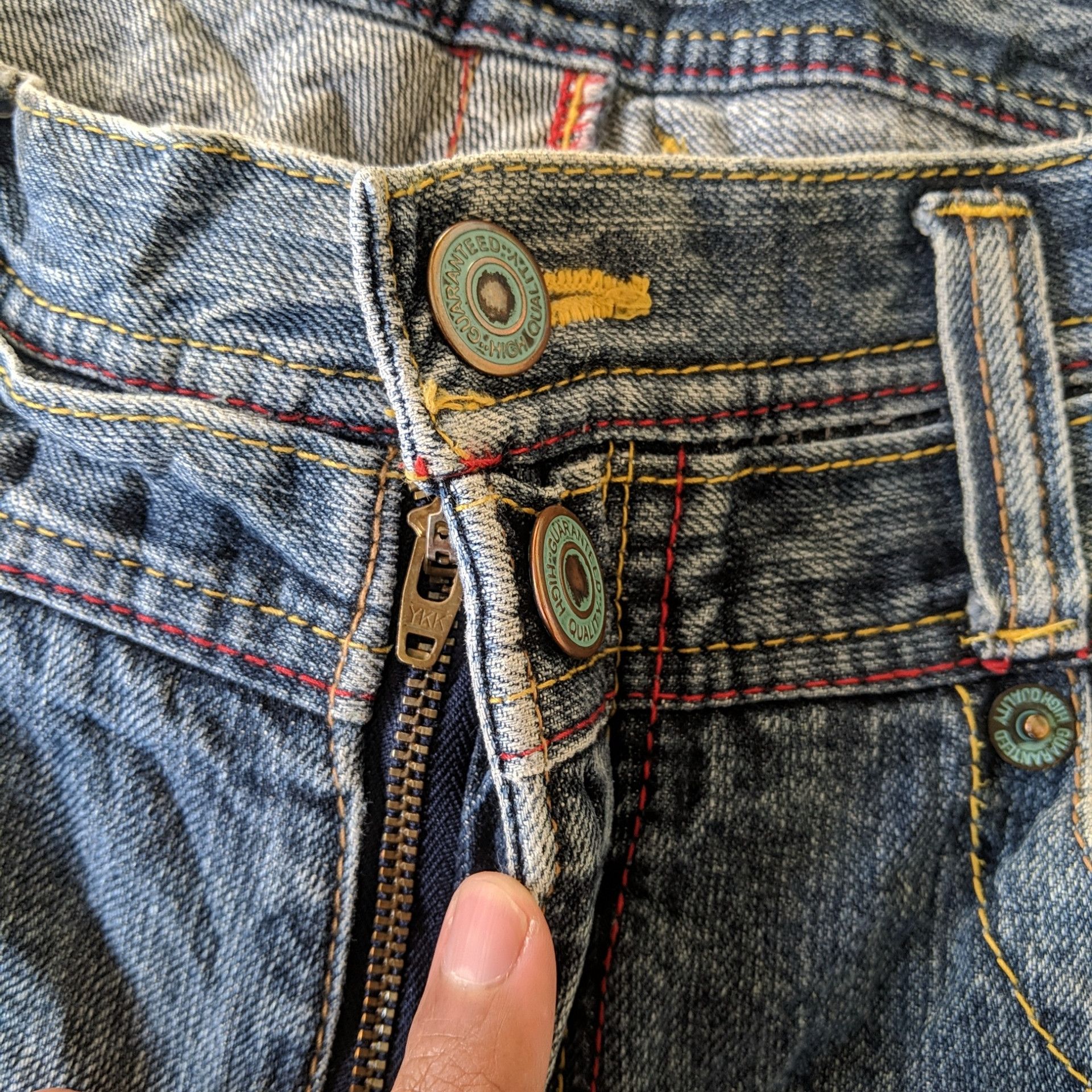 Japanese Brand Vintage Japanese Faded Distressed Denim Jeans Pants Size US 31 - 6 Thumbnail