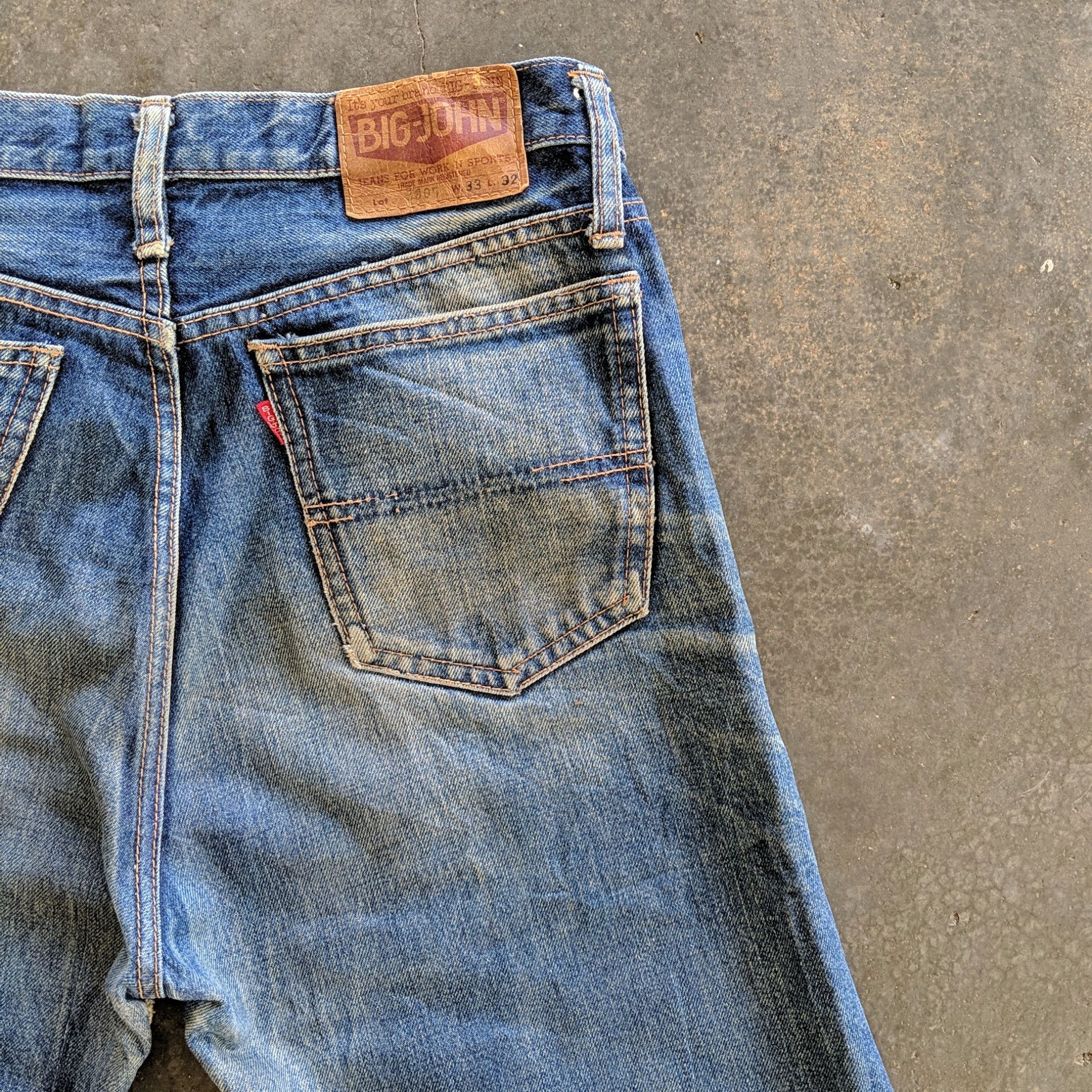 Japanese Brand Vintage Japanese Faded Distressed Denim Jeans Pants Size US 31 - 12 Thumbnail