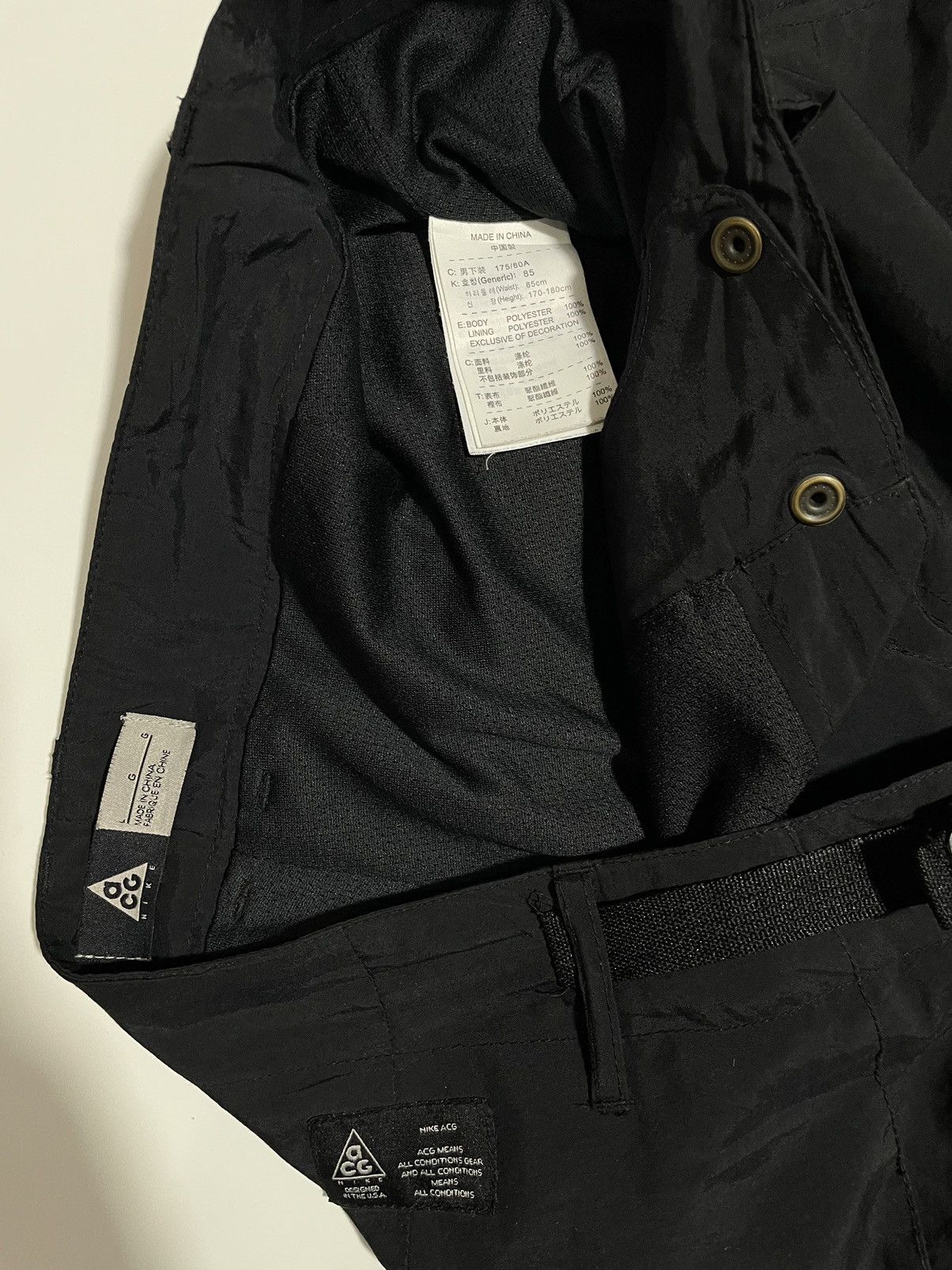 Nike × Nike ACG × Vintage Nike ACG LAB cargo shorts adjustable waist strap vintage Size US 33 - 12 Thumbnail