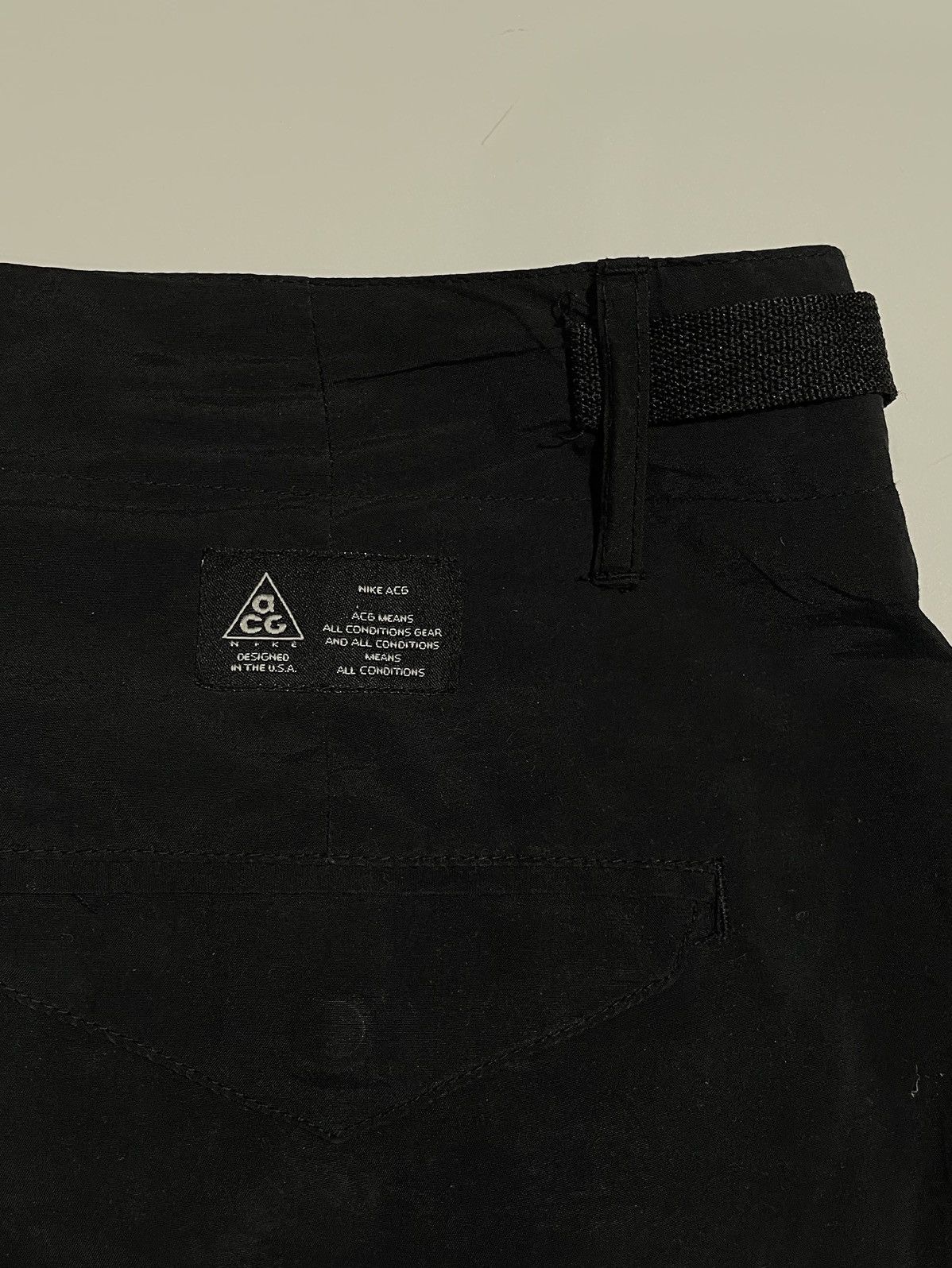 Nike × Nike ACG × Vintage Nike ACG LAB cargo shorts adjustable waist strap vintage Size US 33 - 14 Thumbnail