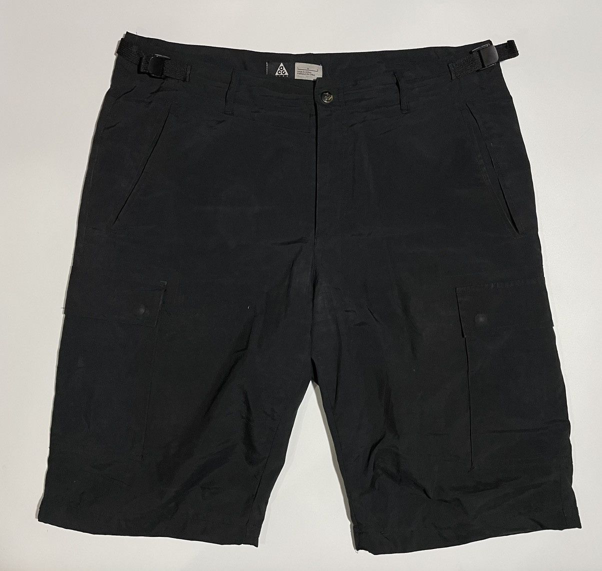 Nike × Nike ACG × Vintage Nike ACG LAB cargo shorts adjustable waist strap vintage Size US 33 - 9 Thumbnail
