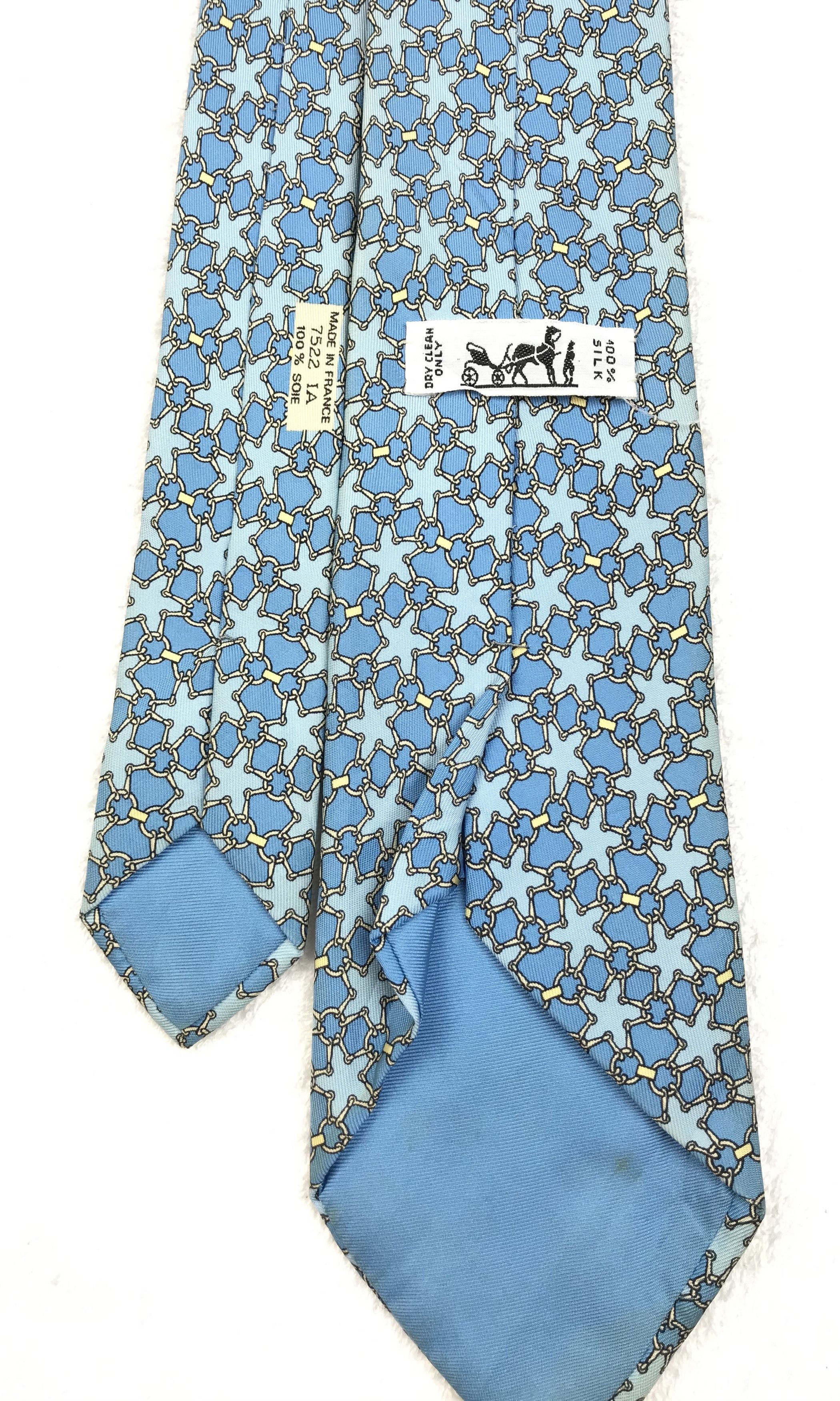 Designer × Hermes H201 Vintage Hermes Neck tie Pure Silk Size ONE SIZE - 10 Thumbnail