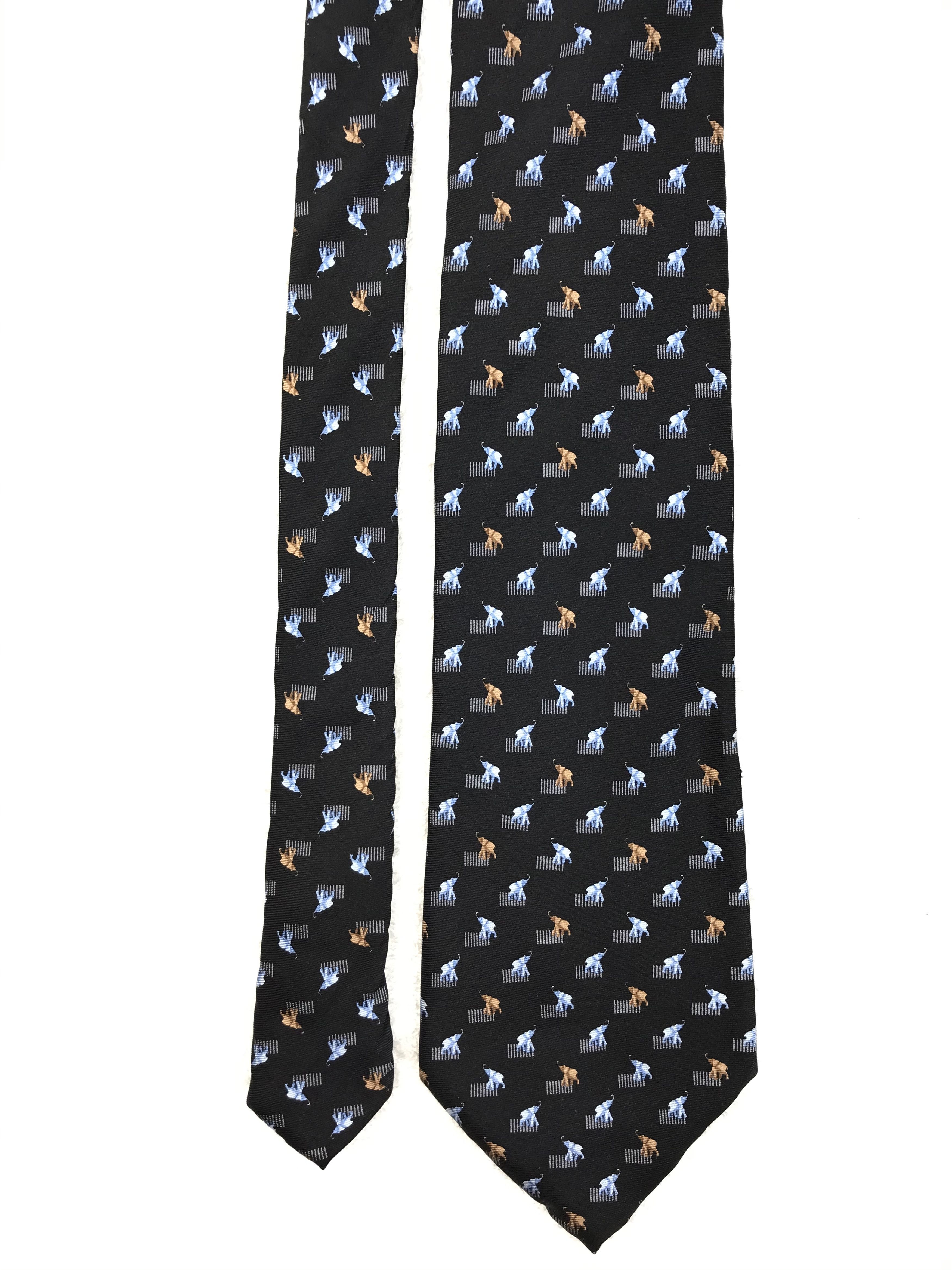 Balmain × Designer × Vintage BI201 Vintage Balmain Neck tie Pure Silk Size ONE SIZE - 4 Thumbnail