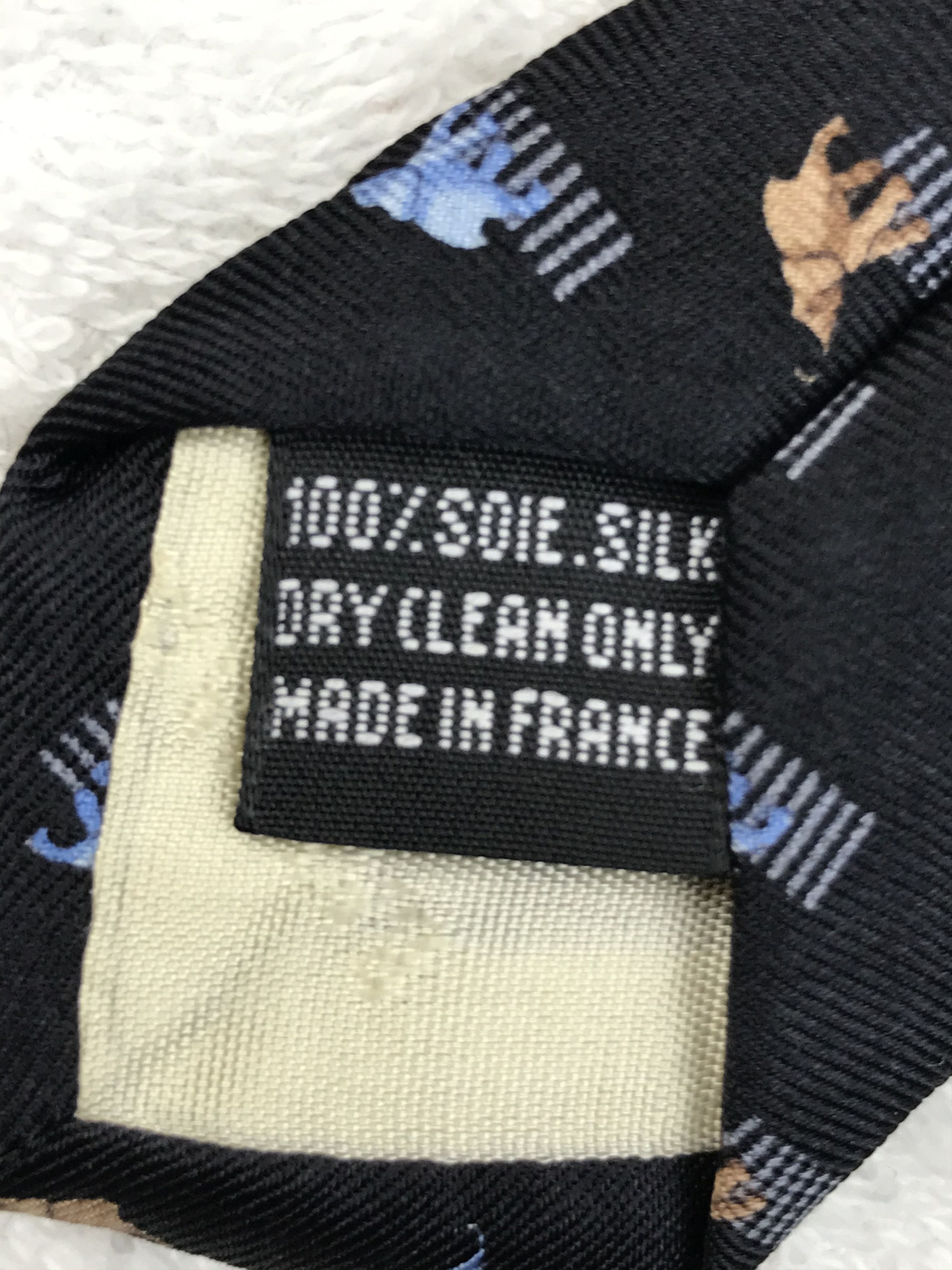 Balmain × Designer × Vintage BI201 Vintage Balmain Neck tie Pure Silk Size ONE SIZE - 10 Thumbnail