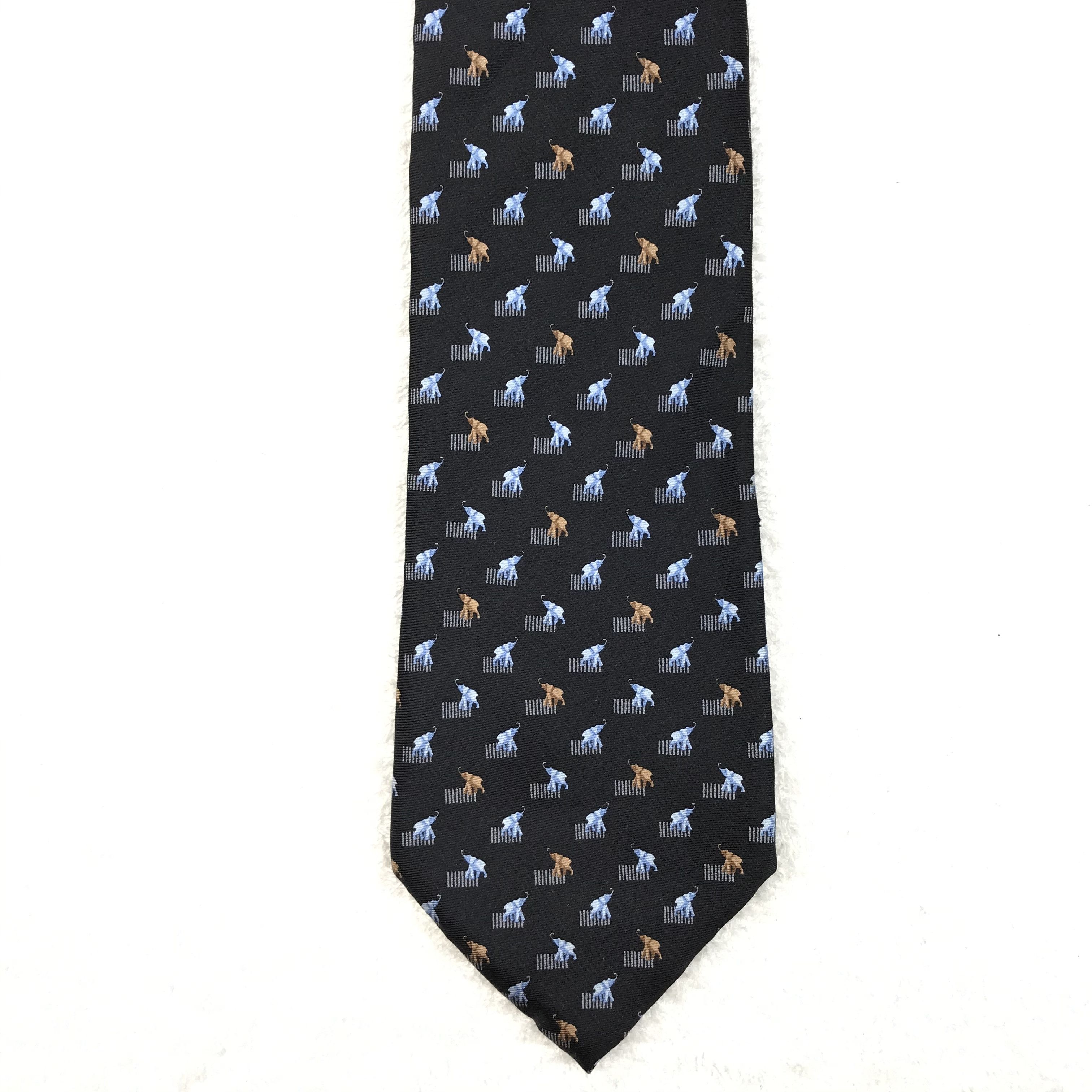 Balmain × Designer × Vintage BI201 Vintage Balmain Neck tie Pure Silk Size ONE SIZE - 5 Thumbnail