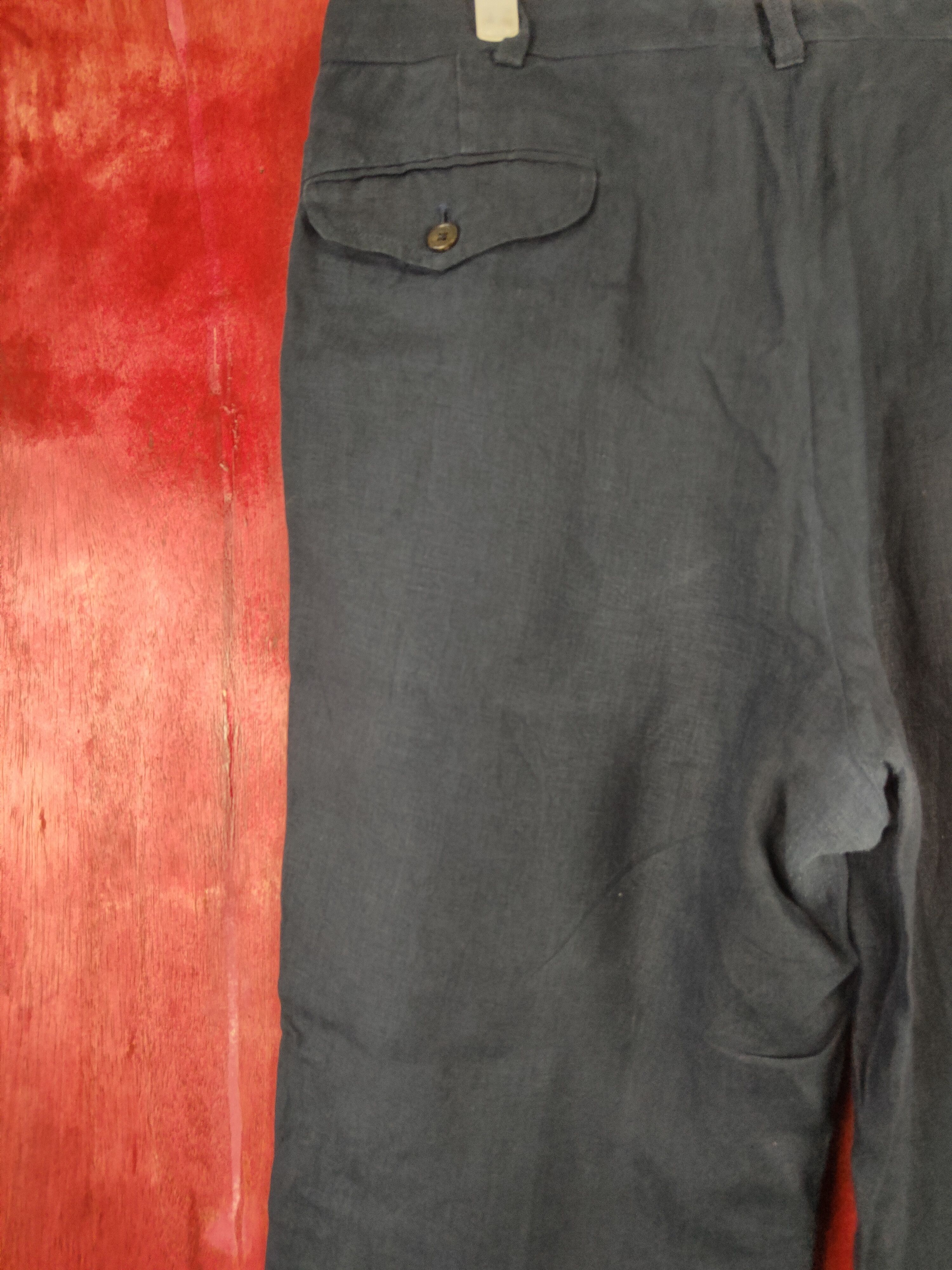Polo Ralph Lauren Polo Ralph Lauren Dark Blue vintage casual pants #4665 Size US 35 - 8 Thumbnail