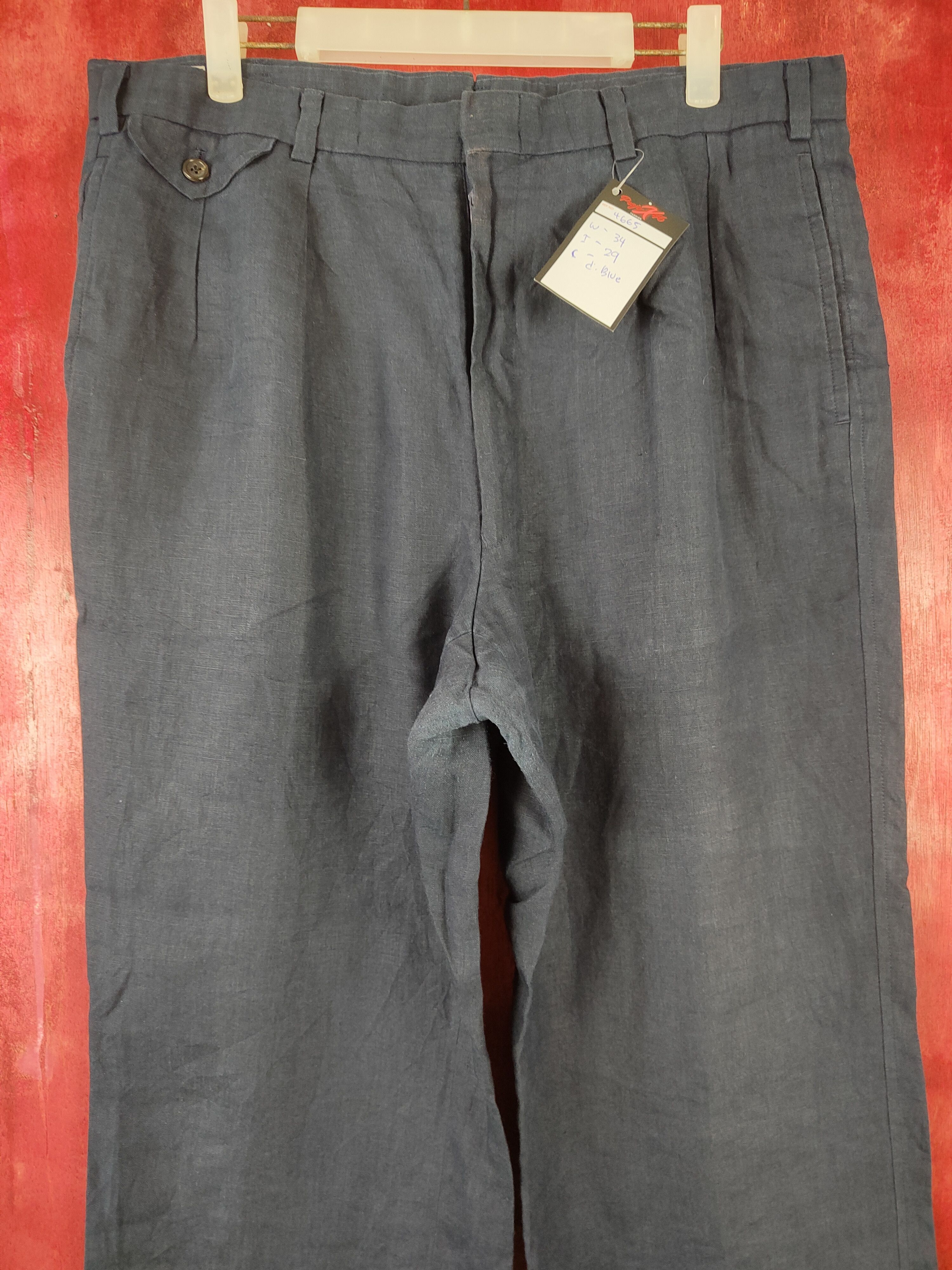 Polo Ralph Lauren Polo Ralph Lauren Dark Blue vintage casual pants #4665 Size US 35 - 2 Thumbnail