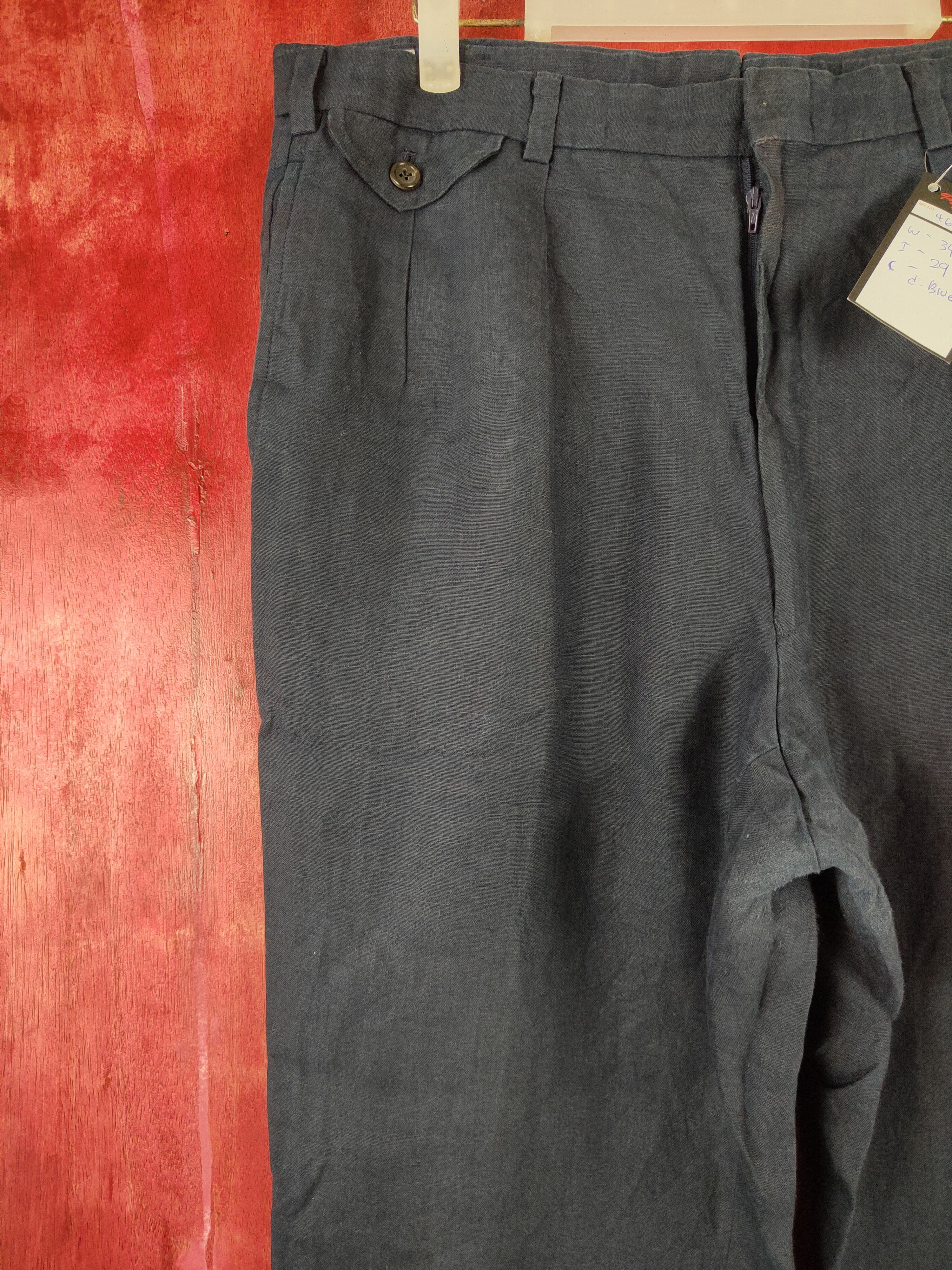 Polo Ralph Lauren Polo Ralph Lauren Dark Blue vintage casual pants #4665 Size US 35 - 3 Thumbnail