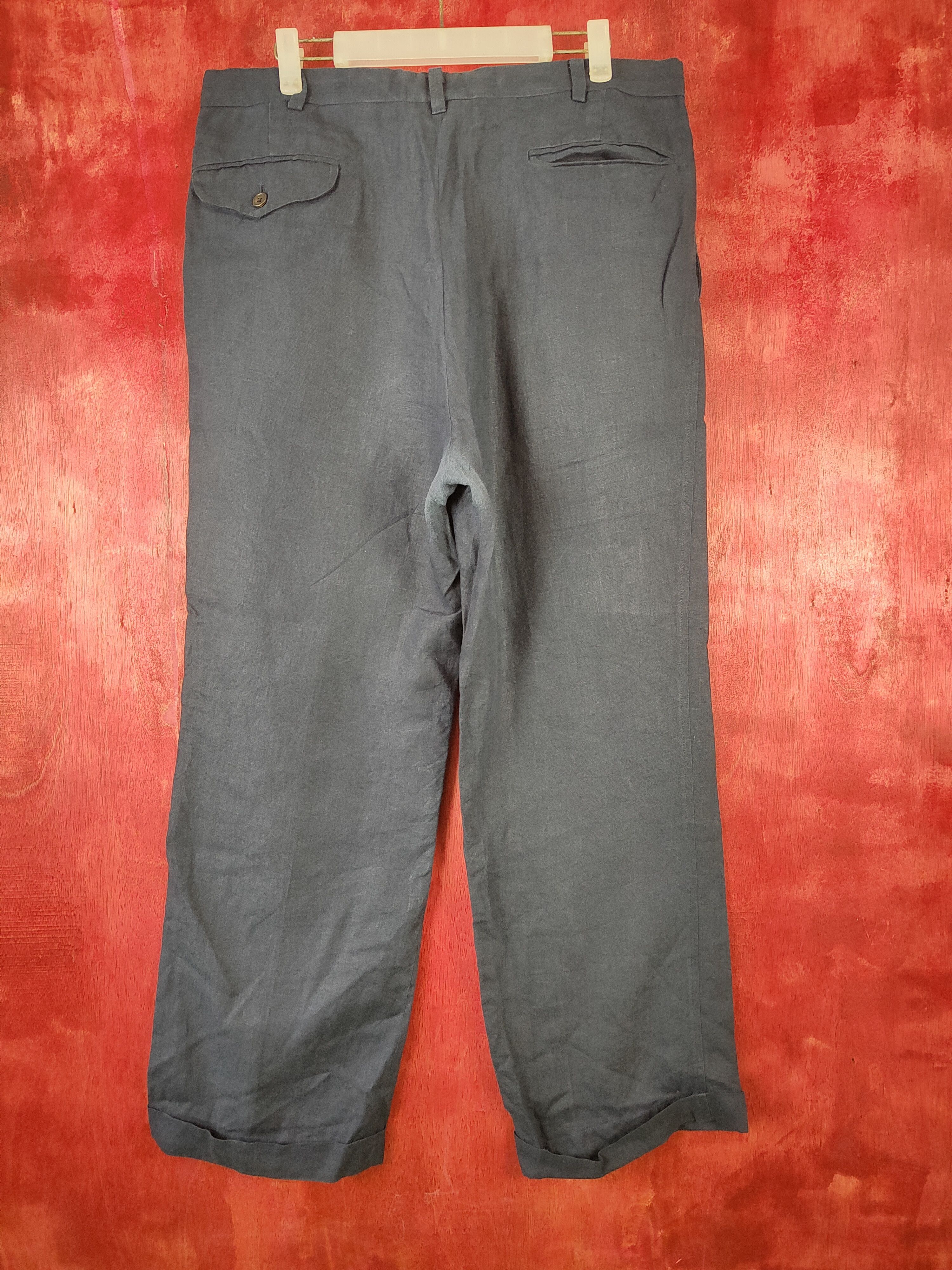 Polo Ralph Lauren Polo Ralph Lauren Dark Blue vintage casual pants #4665 Size US 35 - 7 Thumbnail