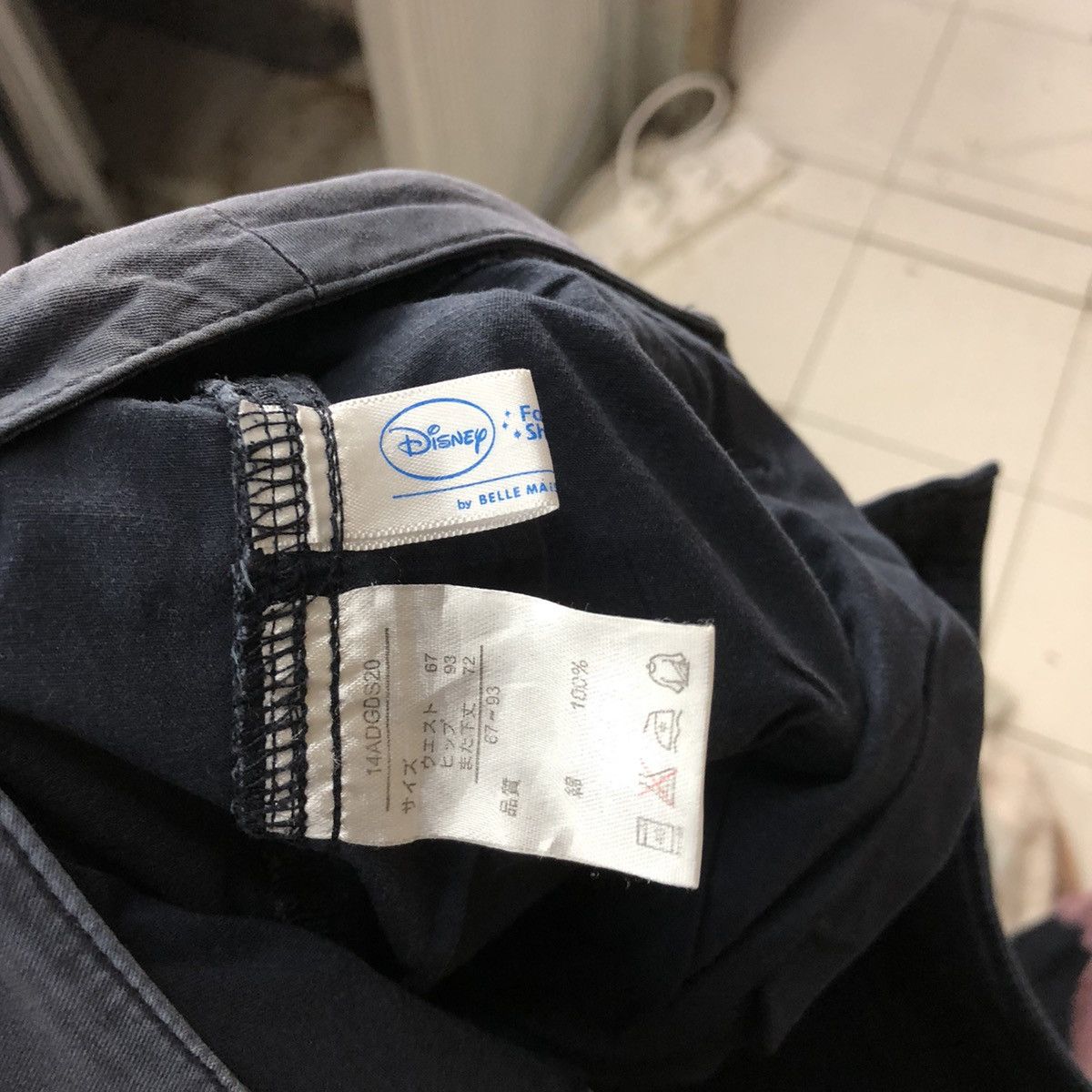 Disney × Mickey Mouse Disney Mickey Dark blue faded utility Cargo Pants #4474 Size 28" / US 6 / IT 42 - 6 Thumbnail