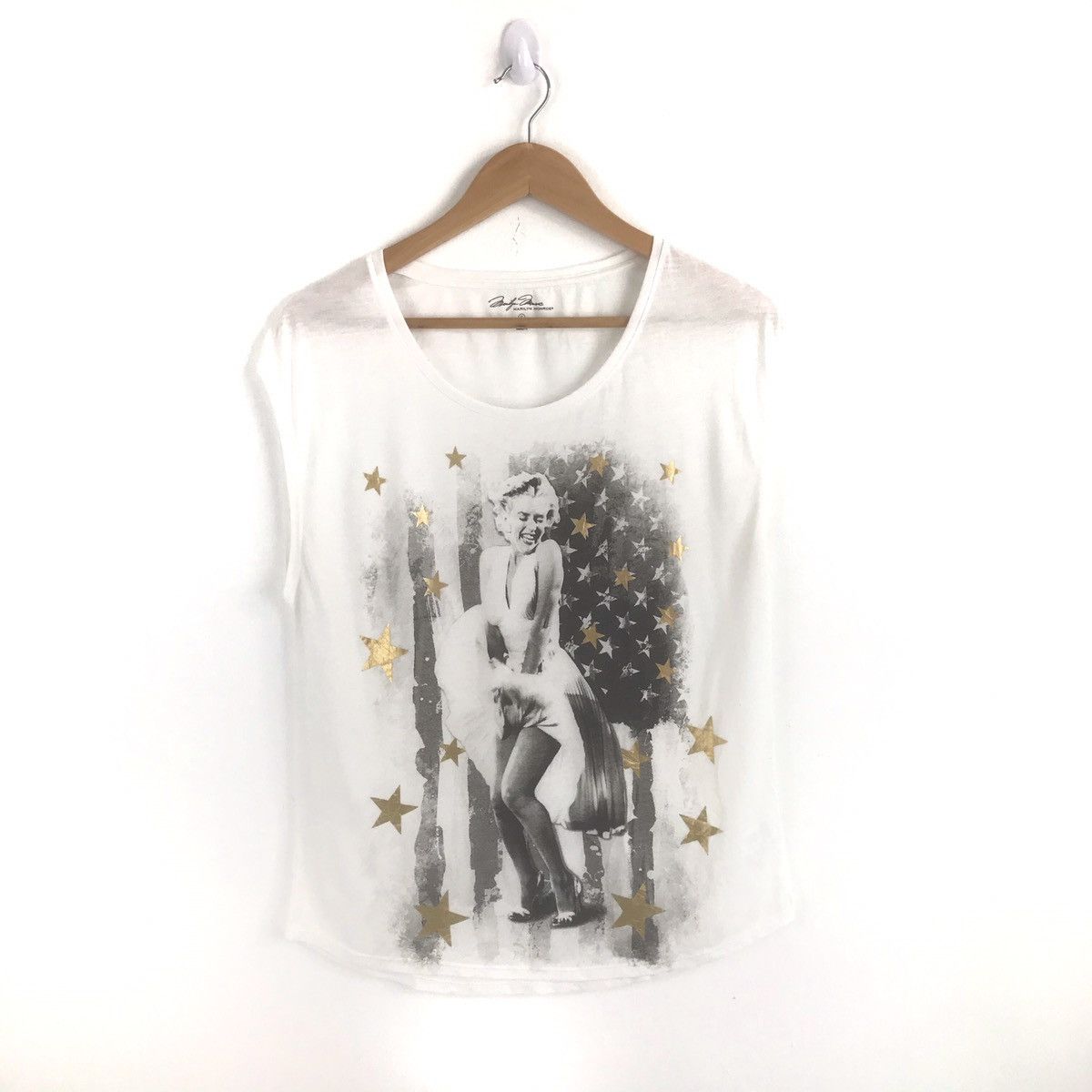 Other Marilyn Monroe Big Logo Small Size White Colour Sleeveless Size US S / EU 44-46 / 1 - 1 Thumbnail