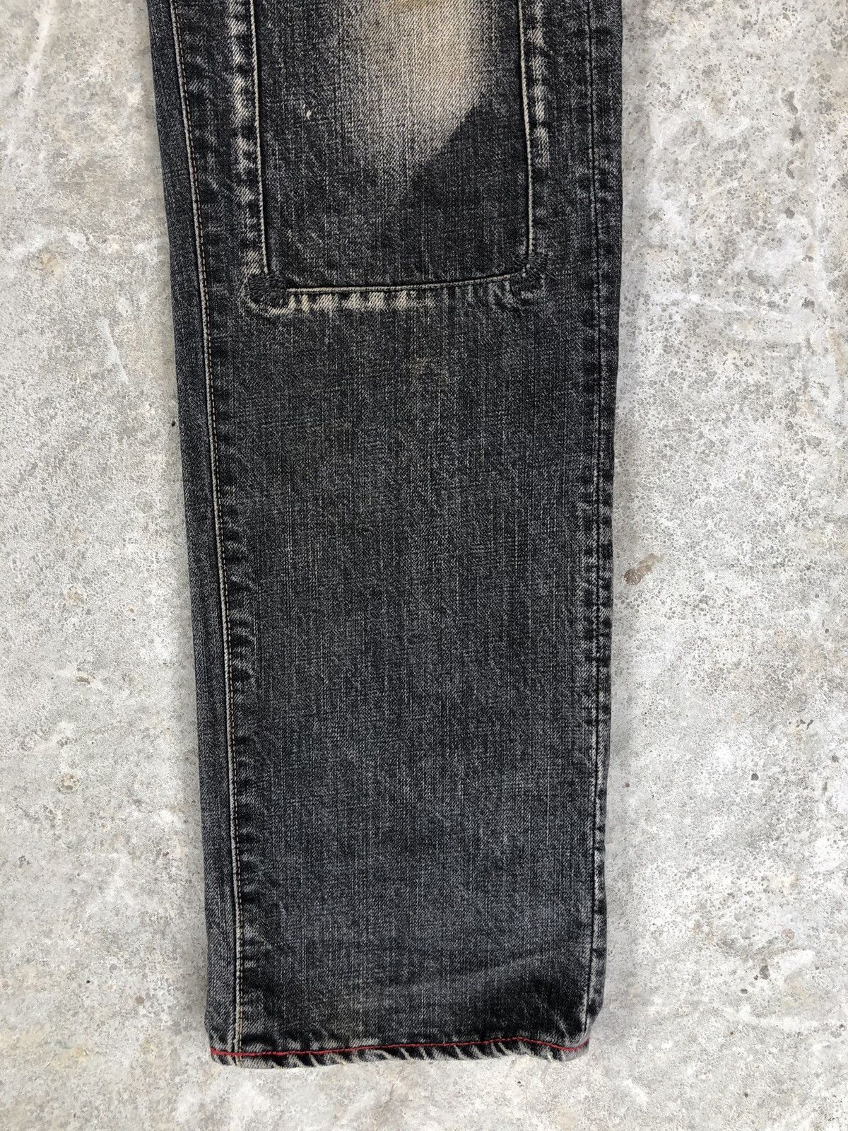 Japanese Brand Red Patchwork Denim Boro Distressed Inspired PPFM Size US 30 / EU 46 - 7 Thumbnail