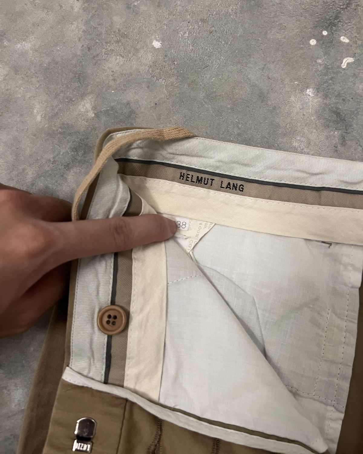 Helmut Lang Helmut Lang 90s Archive Beige Pants Size 26" / US 2 / IT 38 - 7 Thumbnail
