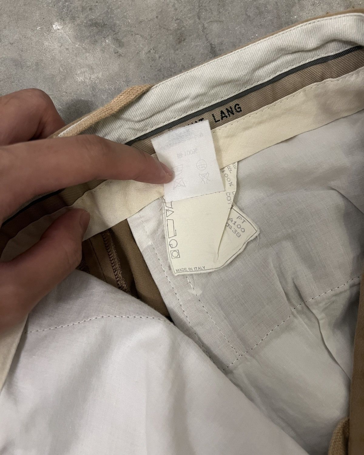 Helmut Lang Helmut Lang 90s Archive Beige Pants Size 26" / US 2 / IT 38 - 9 Thumbnail