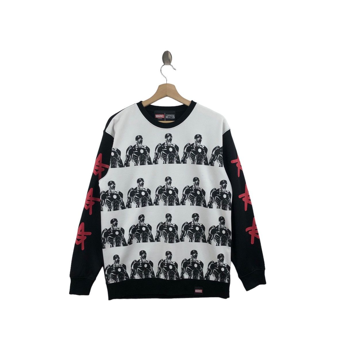 Pick!! MARVEL IRONMAN All Overprint Sweatshirt Pullover