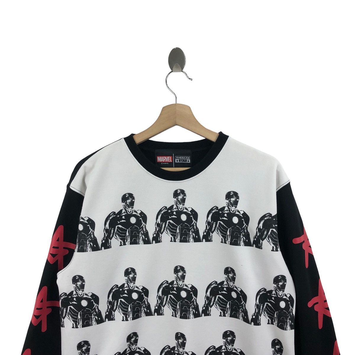Pick!! MARVEL IRONMAN All Overprint Sweatshirt Pullover