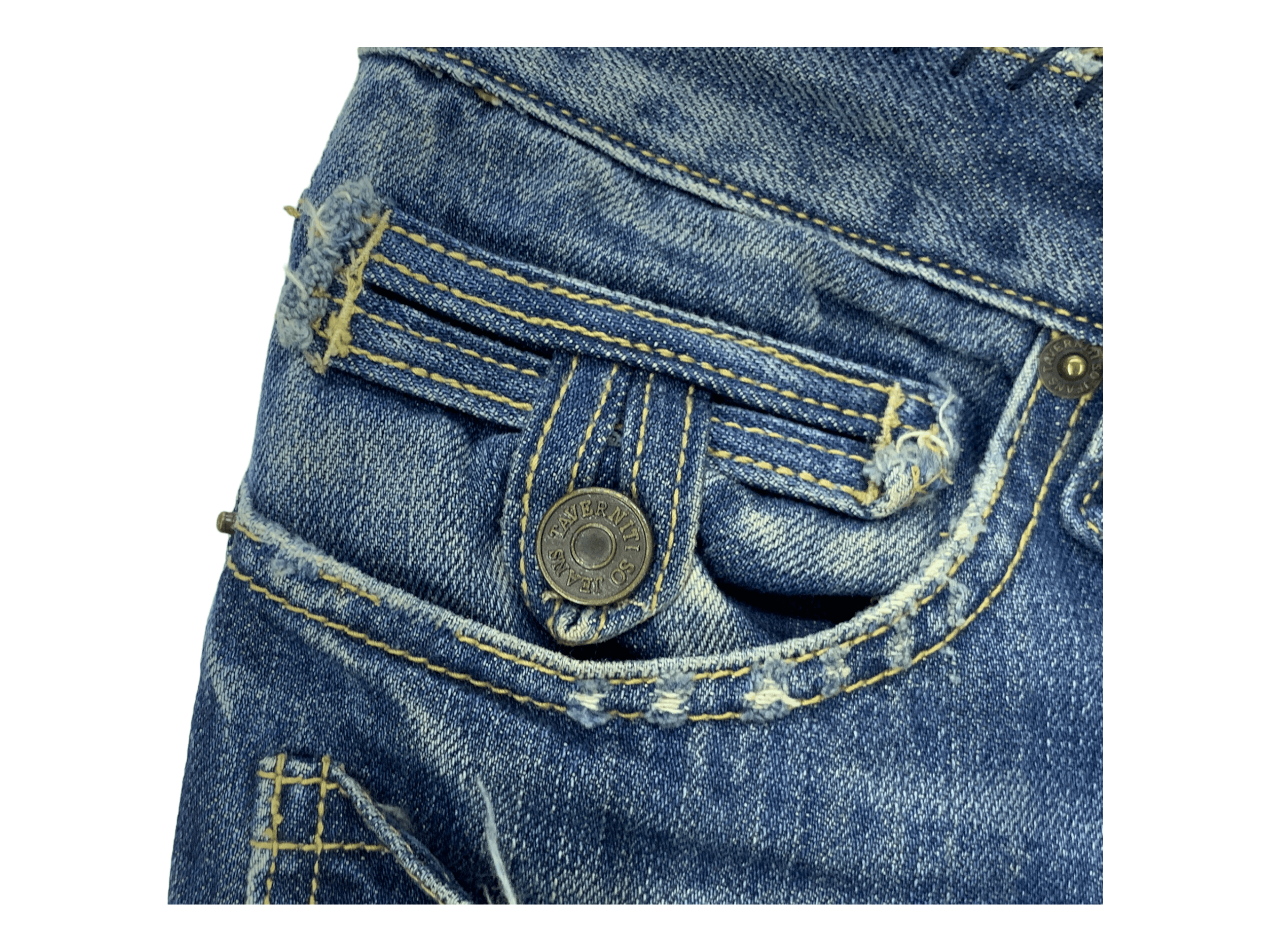 Designer × Jimmy Taverniti × Taverniti Taverniti Jeans Denim by Jimmy Taverniti Flare Jeans Pants Size 26" / US 2 / IT 38 - 10 Thumbnail