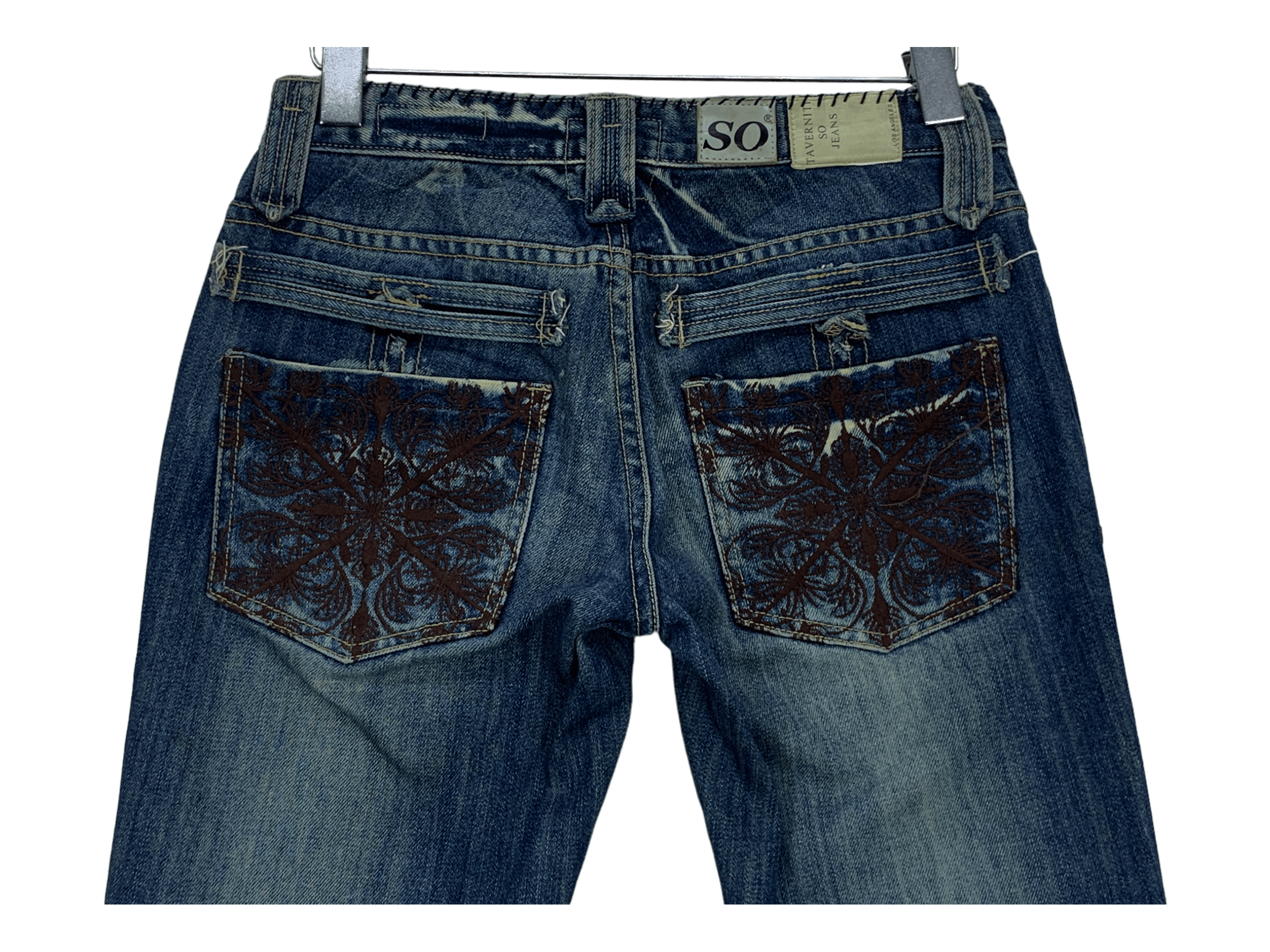 Designer × Jimmy Taverniti × Taverniti Taverniti Jeans Denim by Jimmy Taverniti Flare Jeans Pants Size 26" / US 2 / IT 38 - 6 Thumbnail