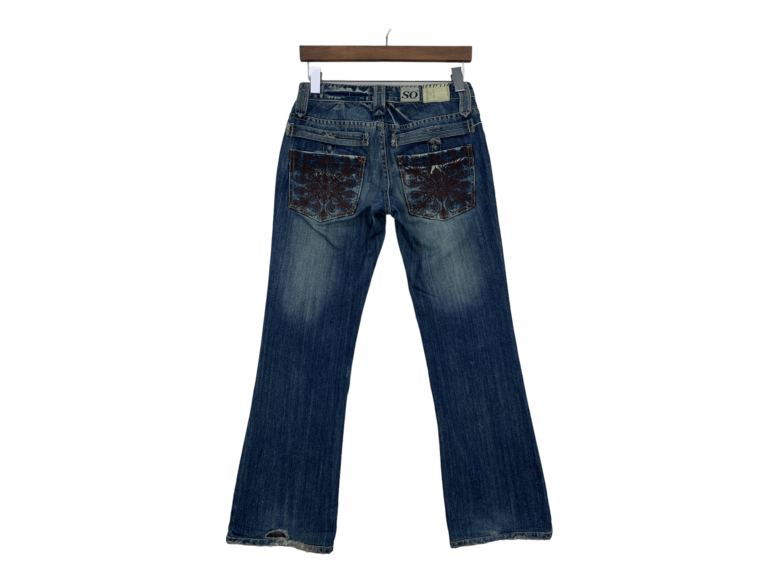 image of Taverniti Jeans Denim By Jimmy Taverniti Flare Jeans Pants in Blue, Women's (Size 26)