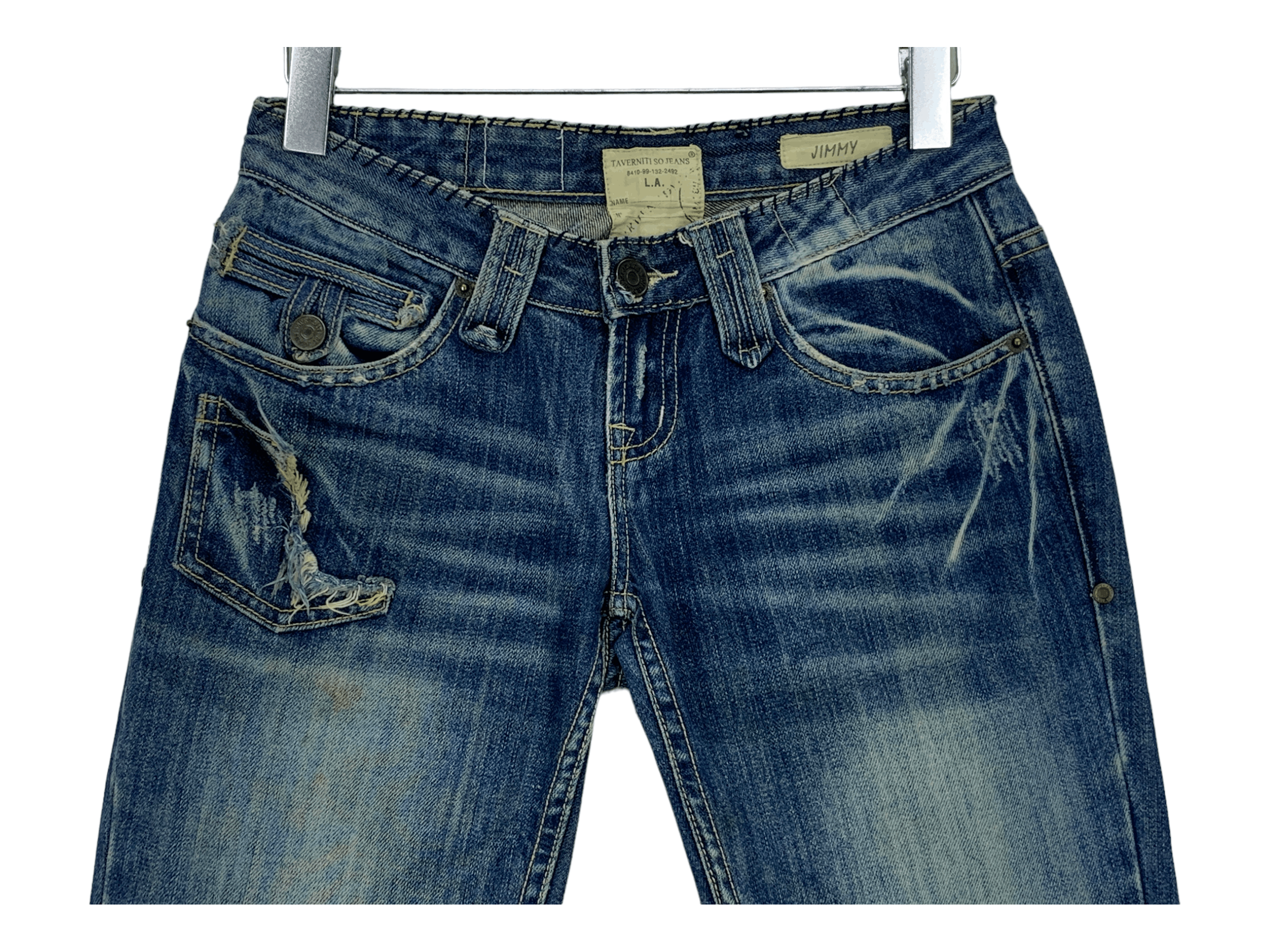 Designer × Jimmy Taverniti × Taverniti Taverniti Jeans Denim by Jimmy Taverniti Flare Jeans Pants Size 26" / US 2 / IT 38 - 3 Thumbnail