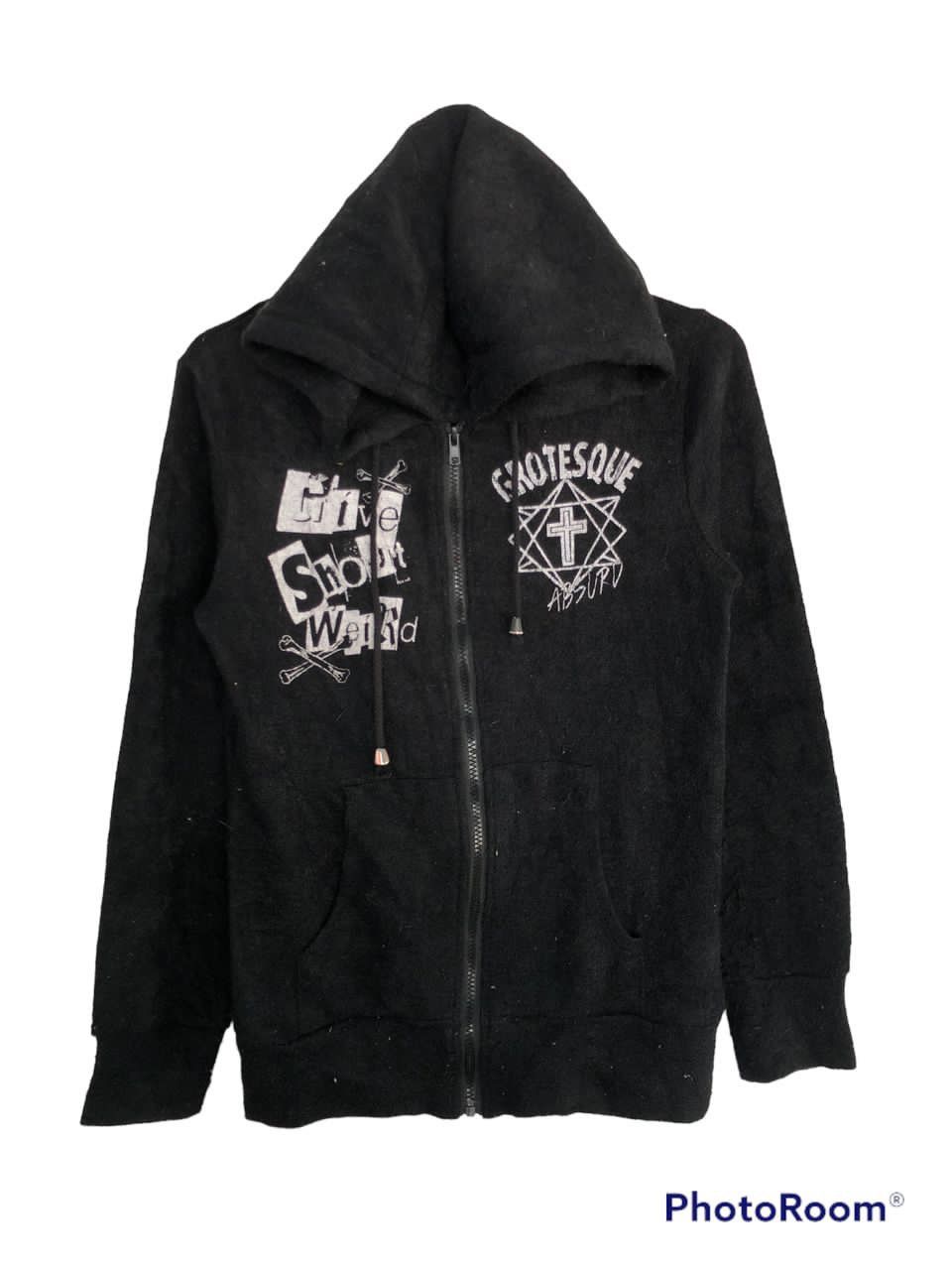 Japanese Brand Ghost of Harlem hodie with skull design Size US S / EU 44-46 / 1 - 2 Thumbnail