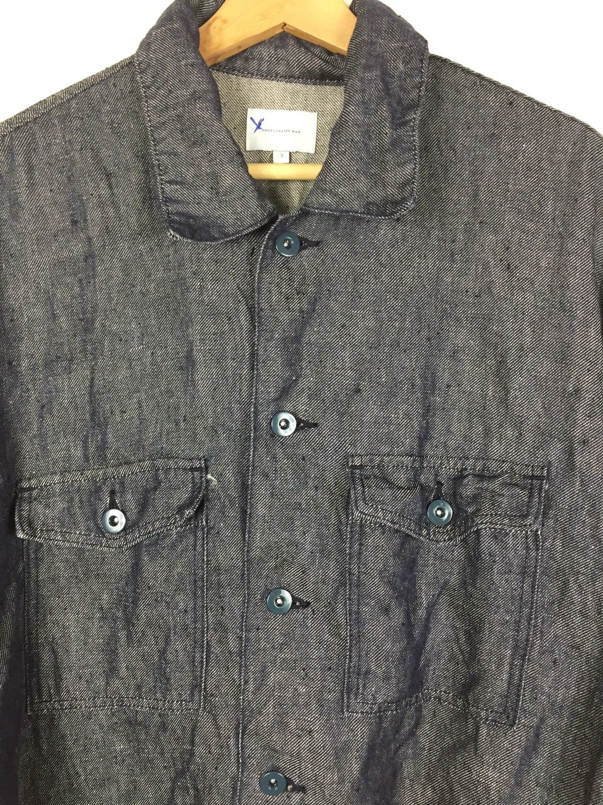 Undecorated Man Undecorated Man Denim Linen Jacket. J071 Size US XL / EU 56 / 4 - 3 Thumbnail