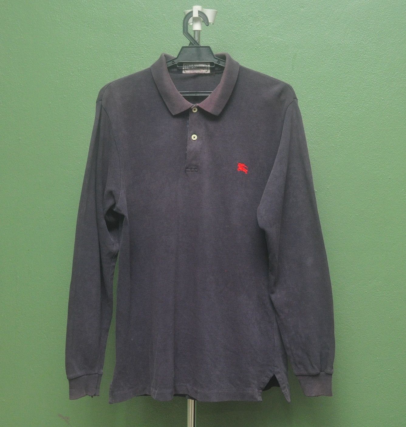 Burberry × Japanese Brand × Vintage Vintage Burberry Long Sleeve Travis Scott Fashion Style Size US L / EU 52-54 / 3 - 1 Thumbnail