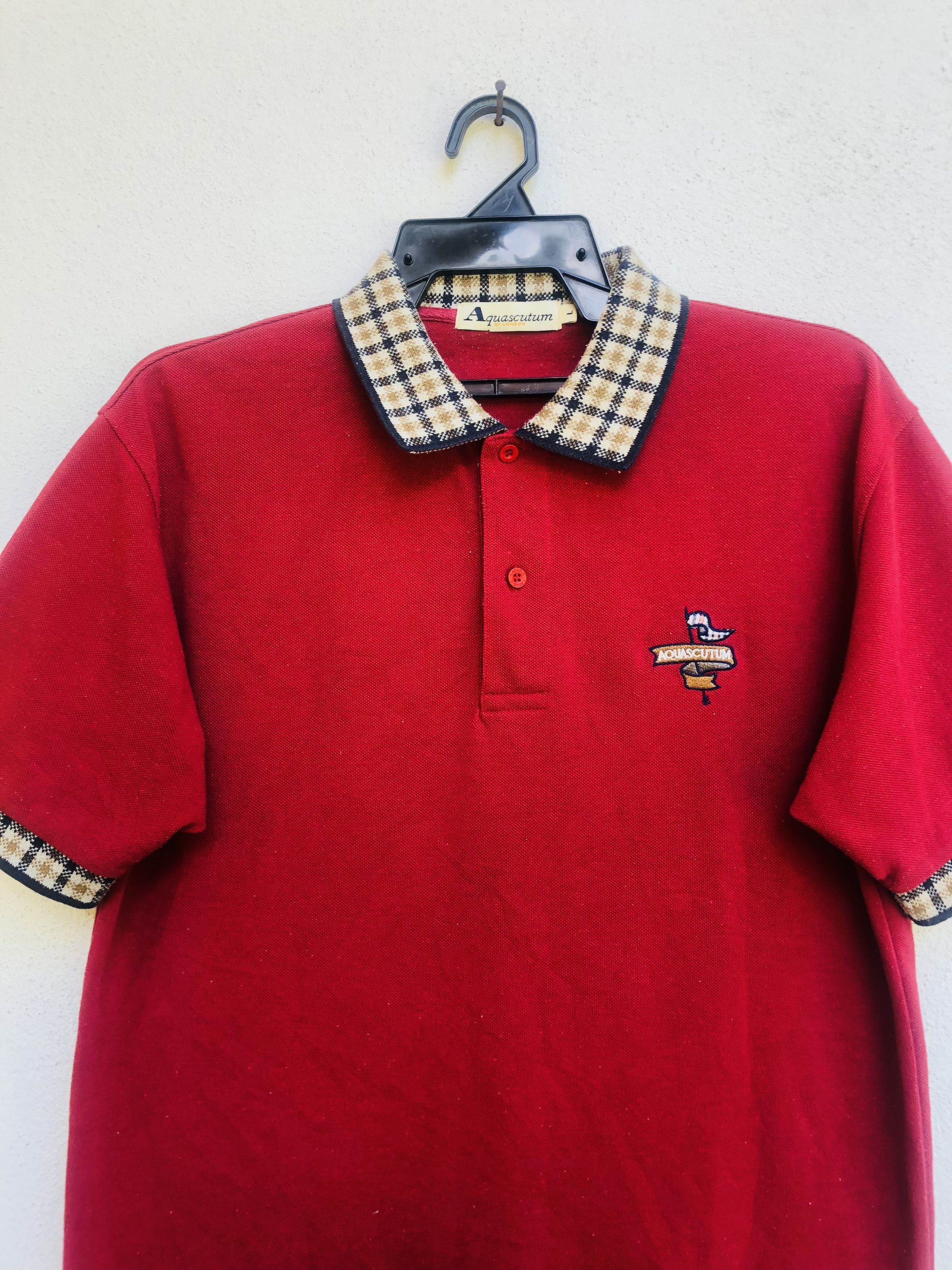 Aquascutum × Vintage Vintage Aquascuntum Designer Fashion Style Shirt Size US L / EU 52-54 / 3 - 3 Thumbnail