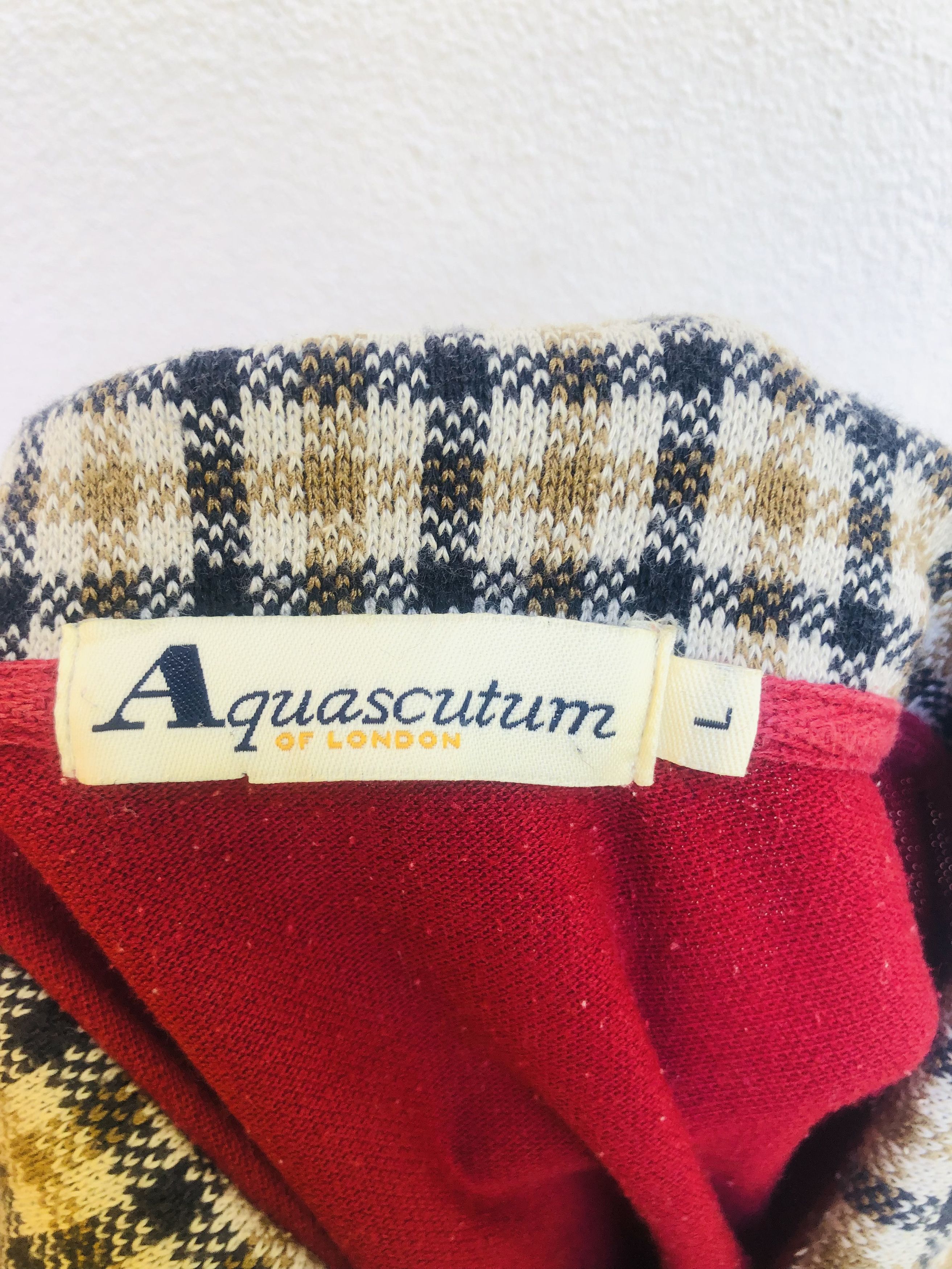 Aquascutum × Vintage Vintage Aquascuntum Designer Fashion Style Shirt Size US L / EU 52-54 / 3 - 10 Thumbnail