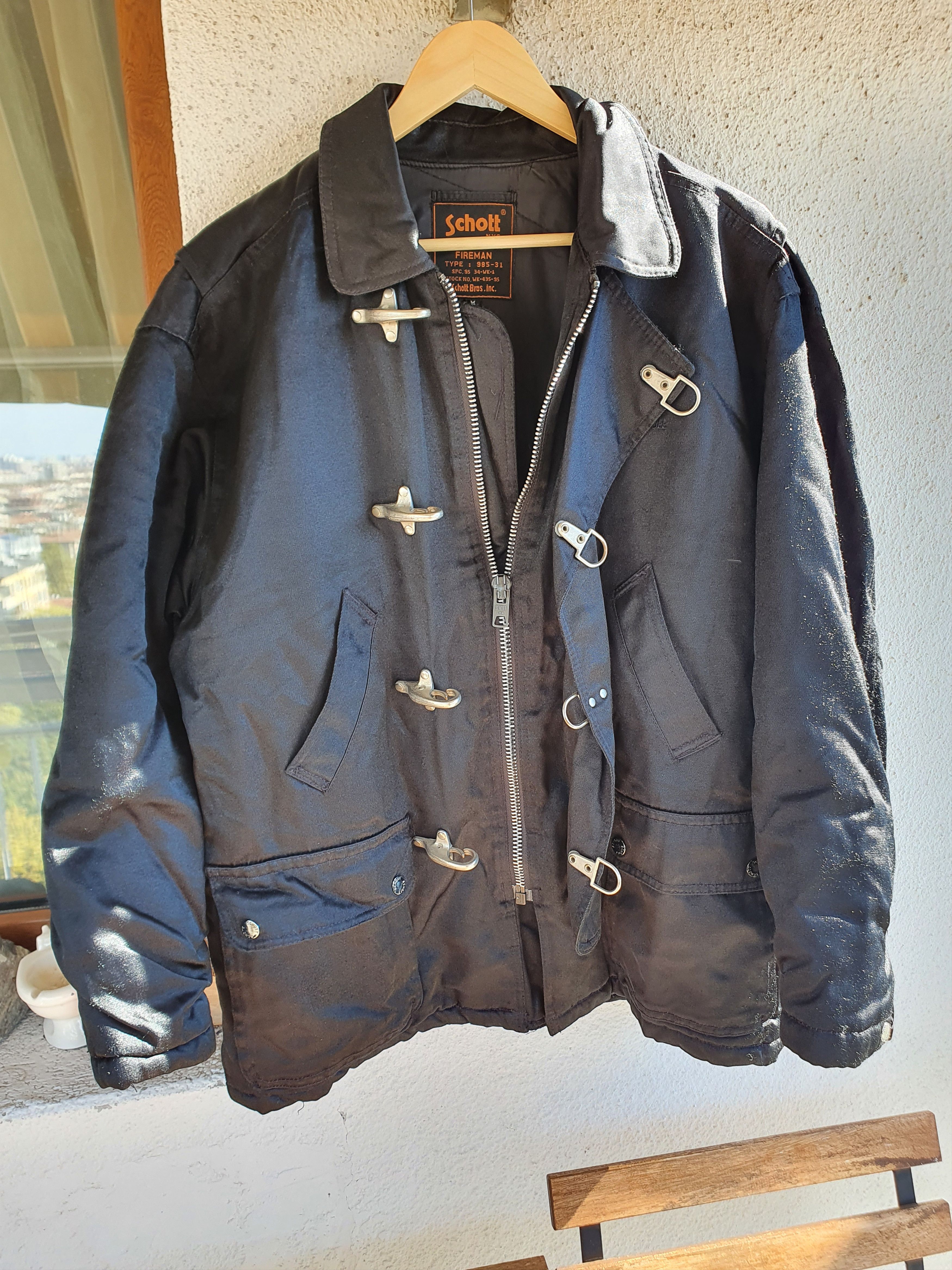 Schott × Streetwear × Vintage Schott NYC Fireman Vtg jacket