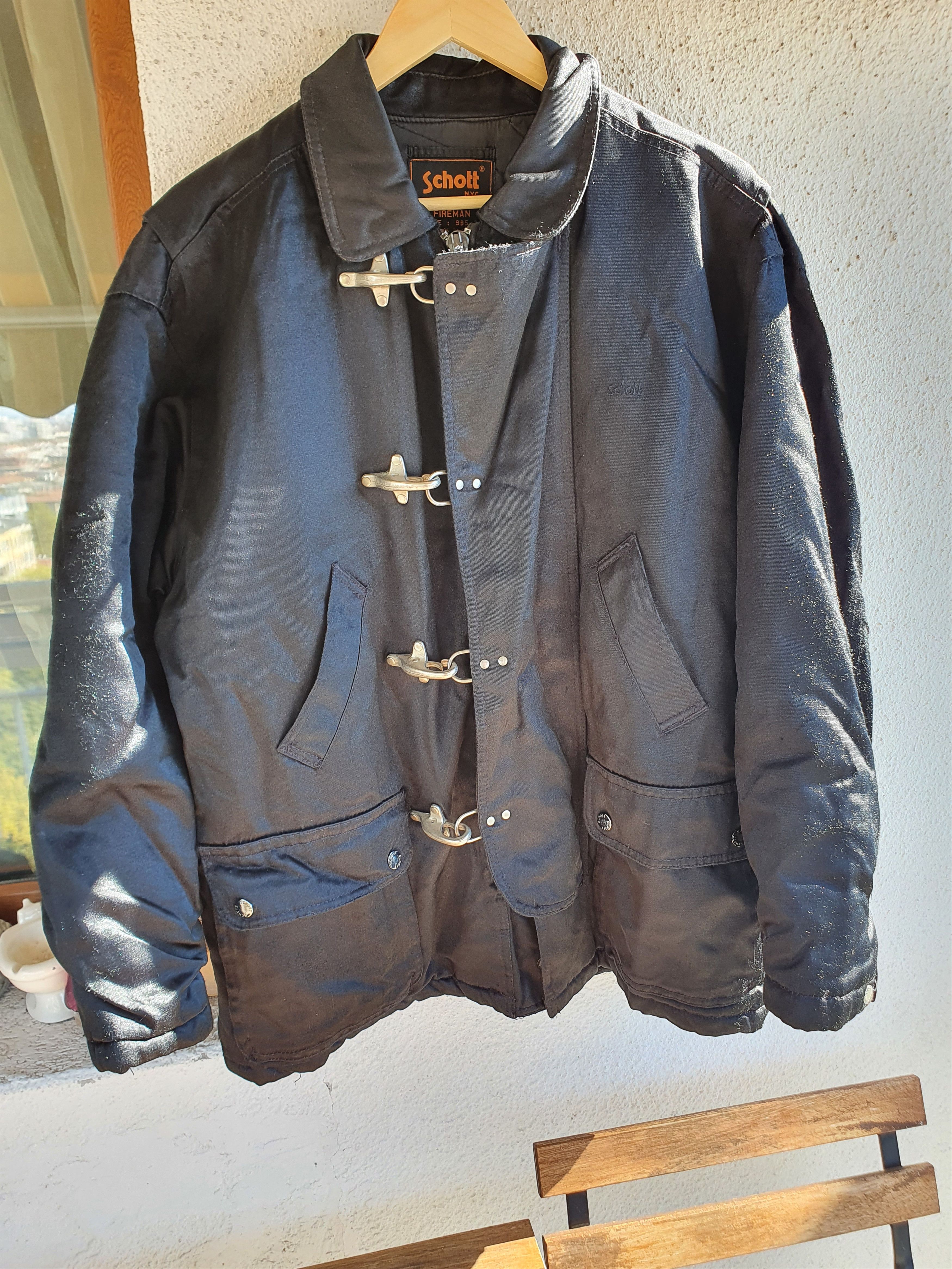 Schott × Streetwear × Vintage Schott NYC Fireman Vtg jacket