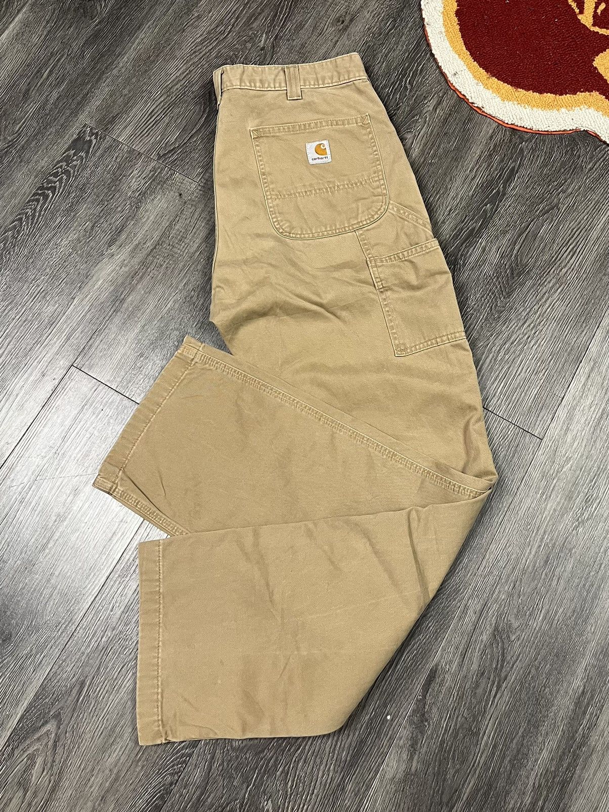 Vintage Carhartt Workwear Carpenter Pants Brown