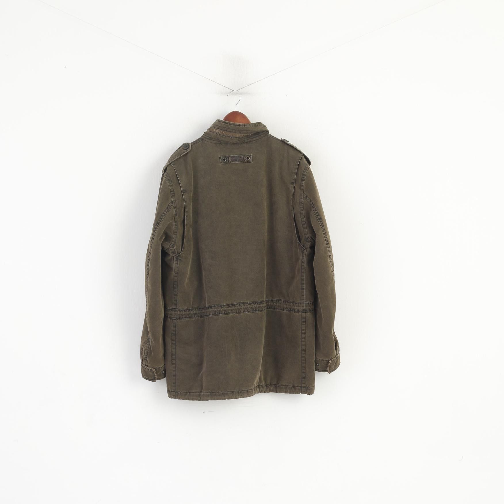 camel active Camel Active Men 54 L Jacket Green Padded Cotton Parka 1344 Size US L / EU 52-54 / 3 - 9 Thumbnail