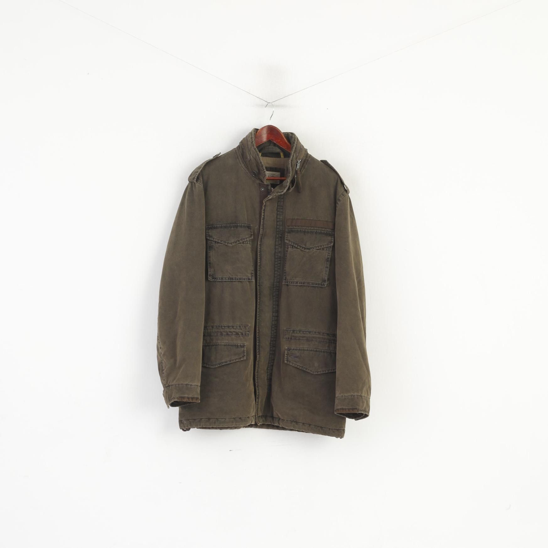 camel active Camel Active Men 54 L Jacket Green Padded Cotton Parka 1344 Size US L / EU 52-54 / 3 - 2 Thumbnail