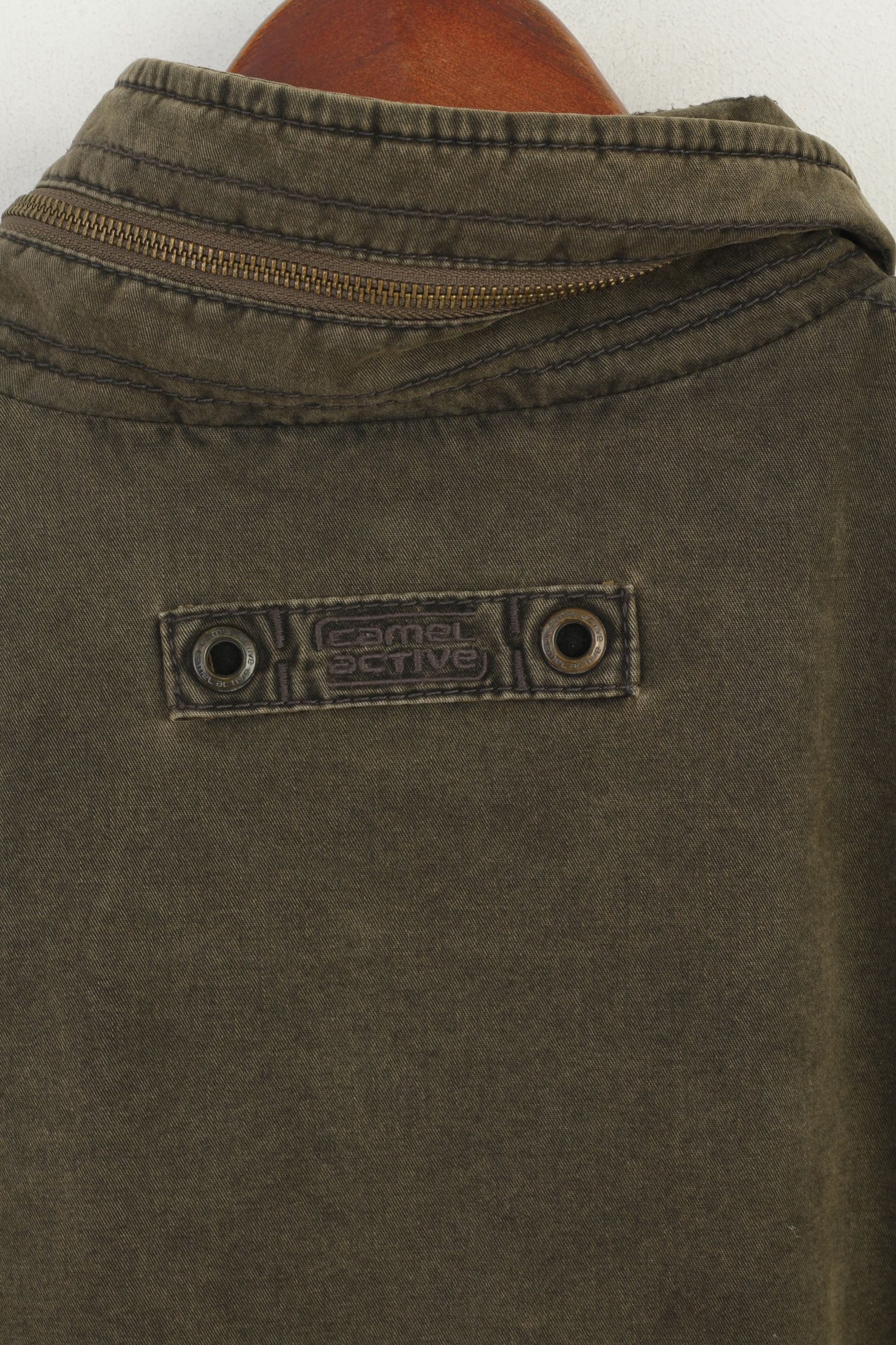 camel active Camel Active Men 54 L Jacket Green Padded Cotton Parka 1344 Size US L / EU 52-54 / 3 - 8 Thumbnail
