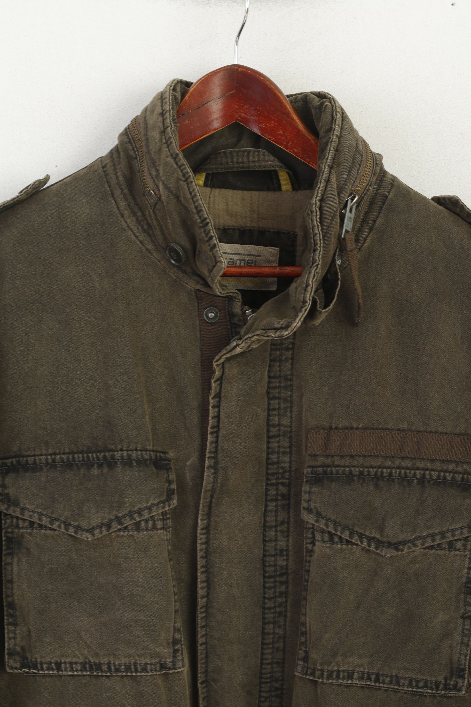 camel active Camel Active Men 54 L Jacket Green Padded Cotton Parka 1344 Size US L / EU 52-54 / 3 - 3 Thumbnail