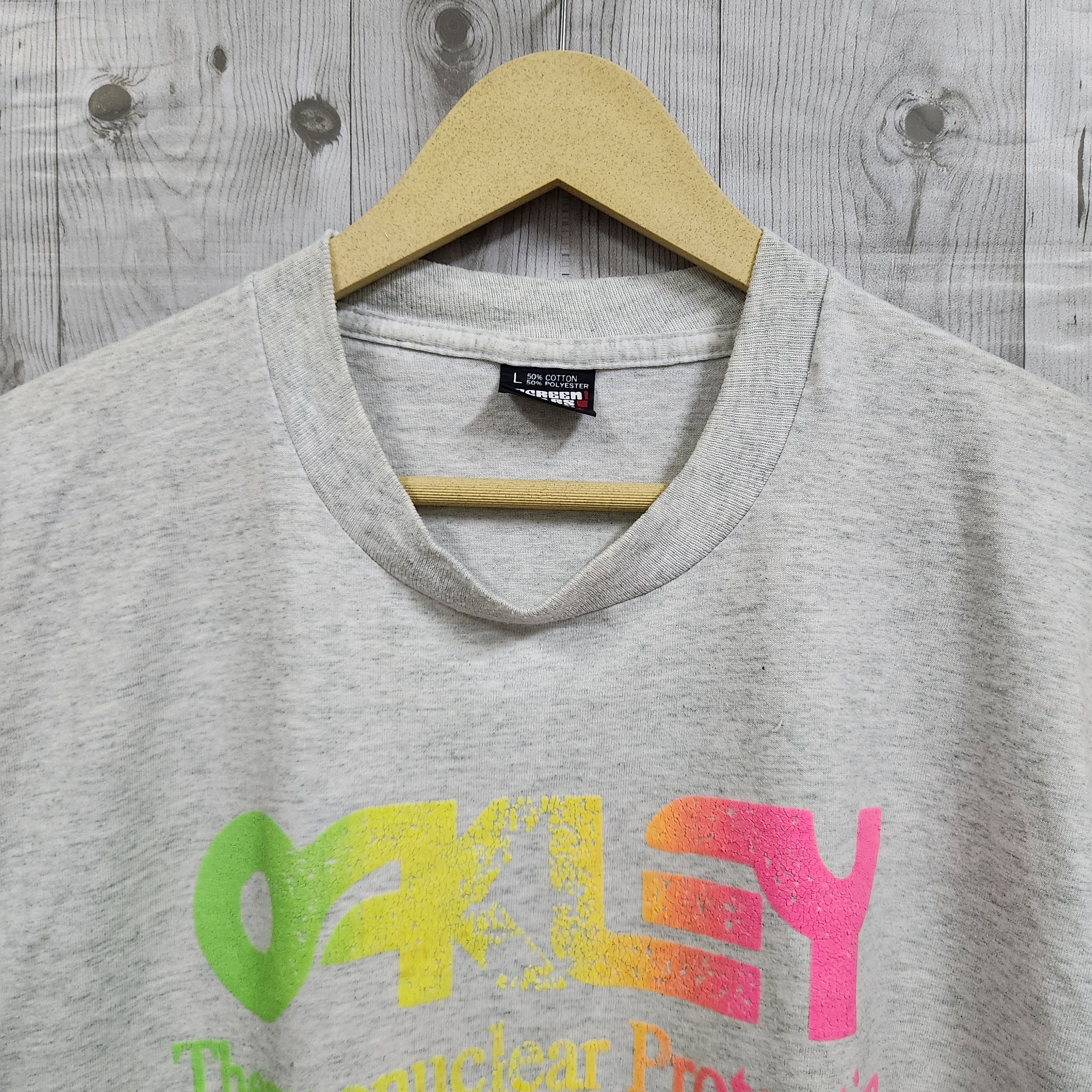 Fruit Of The Loom × Oakley × Vintage Vintage OAKLEY Thermonuclear Protection Fruit Of The Loom Size US L / EU 52-54 / 3 - 16 Thumbnail