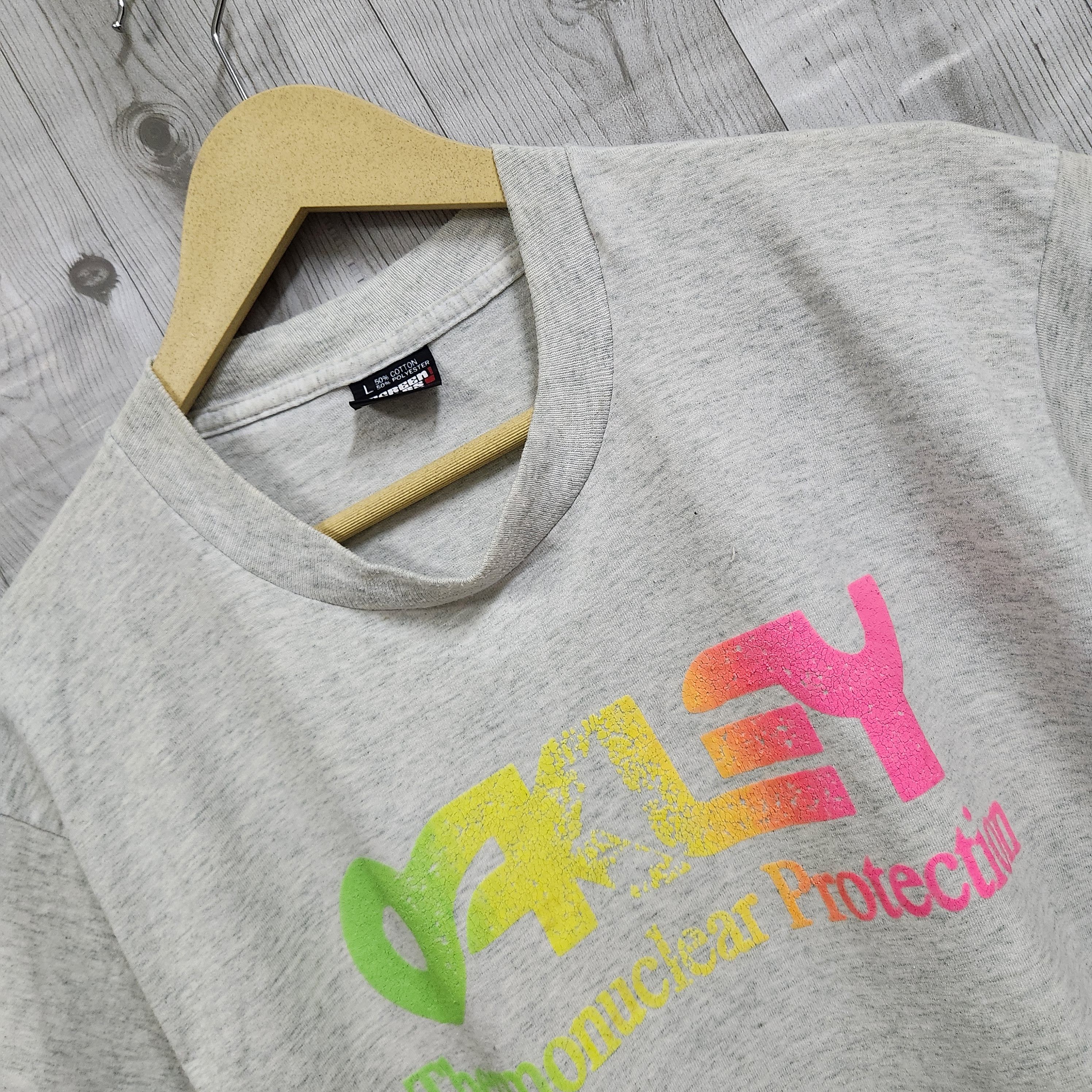 Fruit Of The Loom × Oakley × Vintage Vintage OAKLEY Thermonuclear Protection Fruit Of The Loom Size US L / EU 52-54 / 3 - 2 Thumbnail