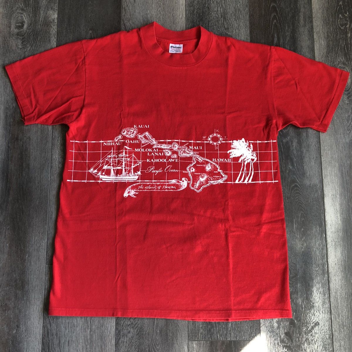 Vintage Vintage 1980s The Islands of Hawaii Double Sided Graphic Tee Size US L / EU 52-54 / 3 - 1 Thumbnail