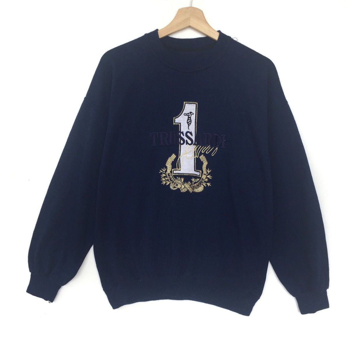 Japanese Brand × Trussardi × Vintage Vintage Trussardi Big Logo Embroidered Spell Out Size US M / EU 48-50 / 2 - 1 Thumbnail