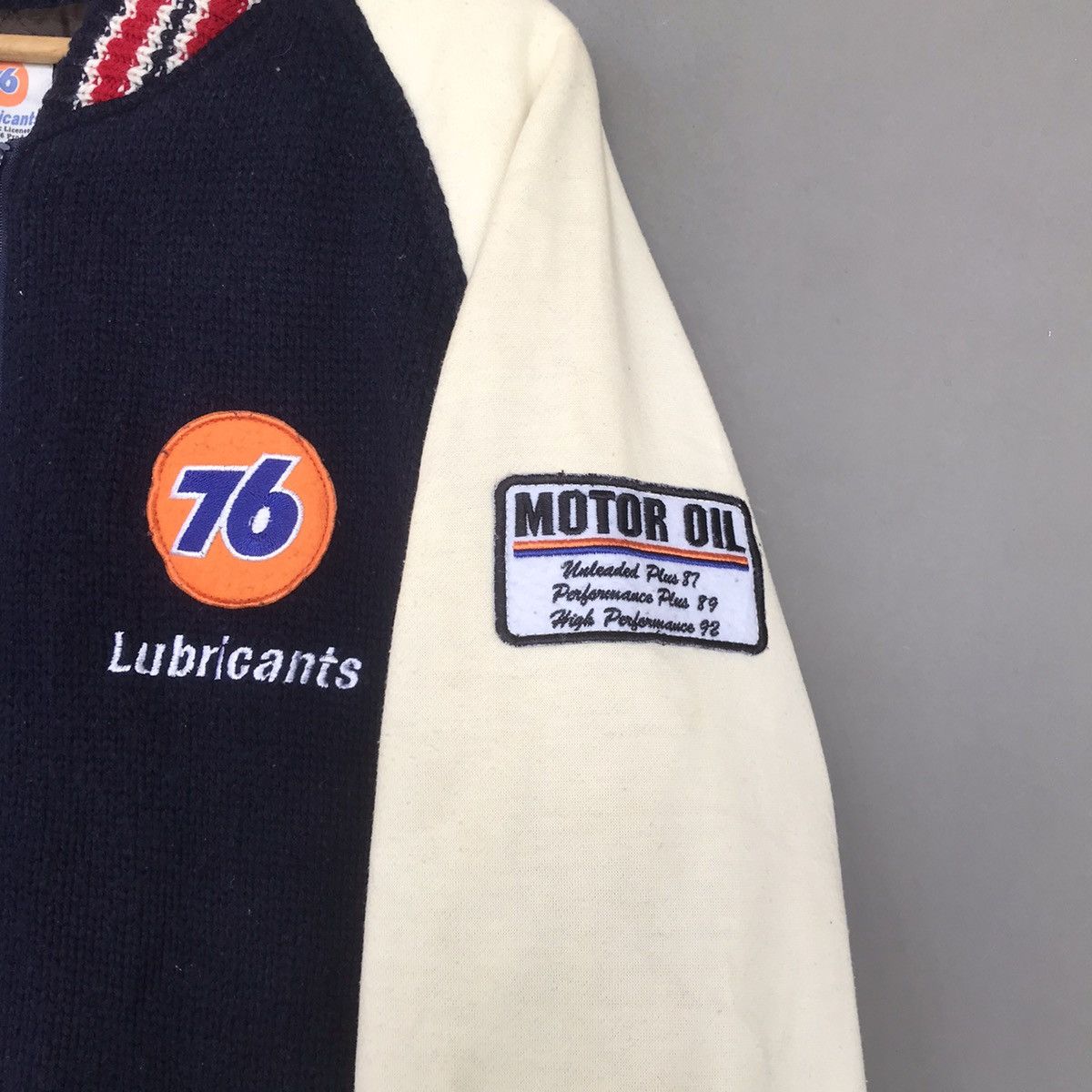 Vintage Vintage Varsity Jacket 76 Lubricant Racing Size US L / EU 52-54 / 3 - 3 Thumbnail